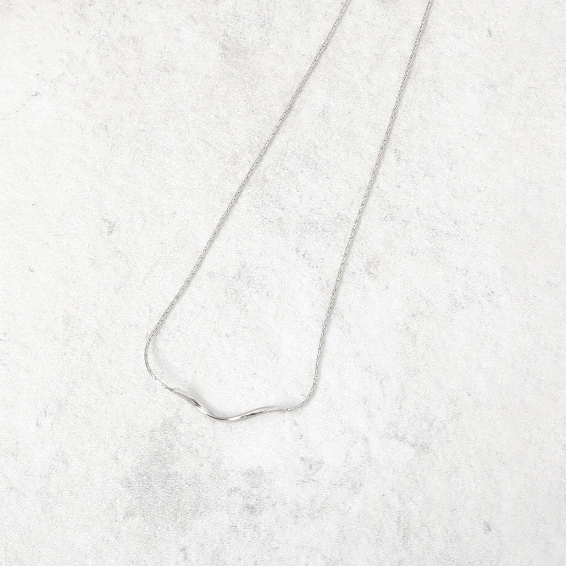 OPAQUE.CLIP「2WAY ニュアンスバーネックレス」|ネックレス|シルバー(006)