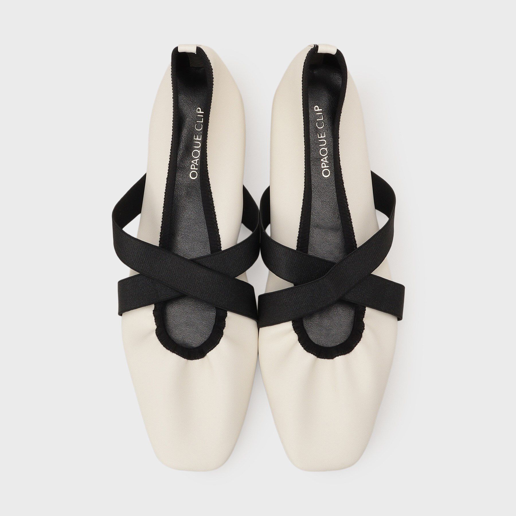 OPAQUE.CLIP「クロスゴムデザインバレエシューズ」|その他|