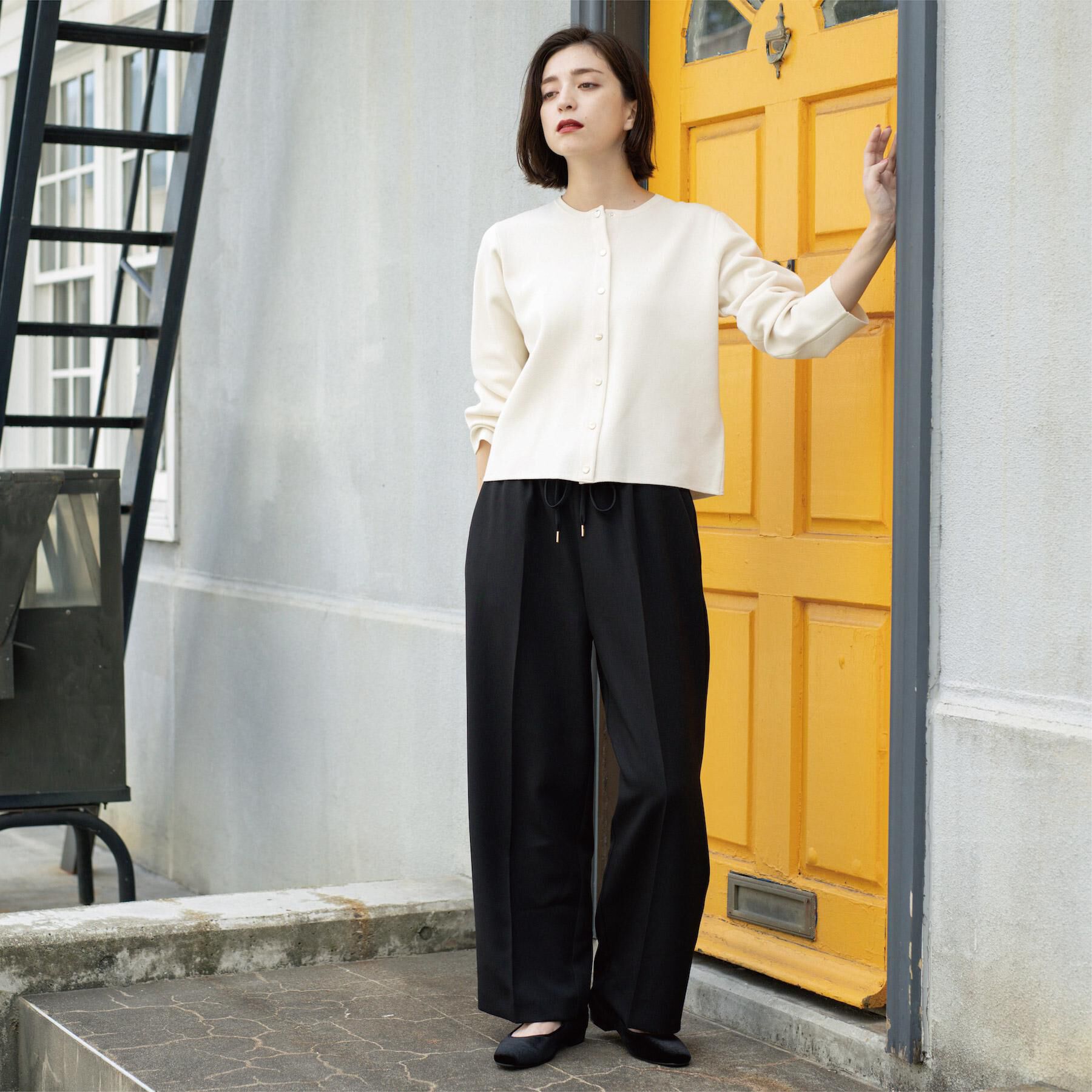 OPAQUE.CLIP「《SS-LLサイズ》ストレッチ美脚イージーワイドパンツ【防シワ/洗濯機洗い可】」|その他|