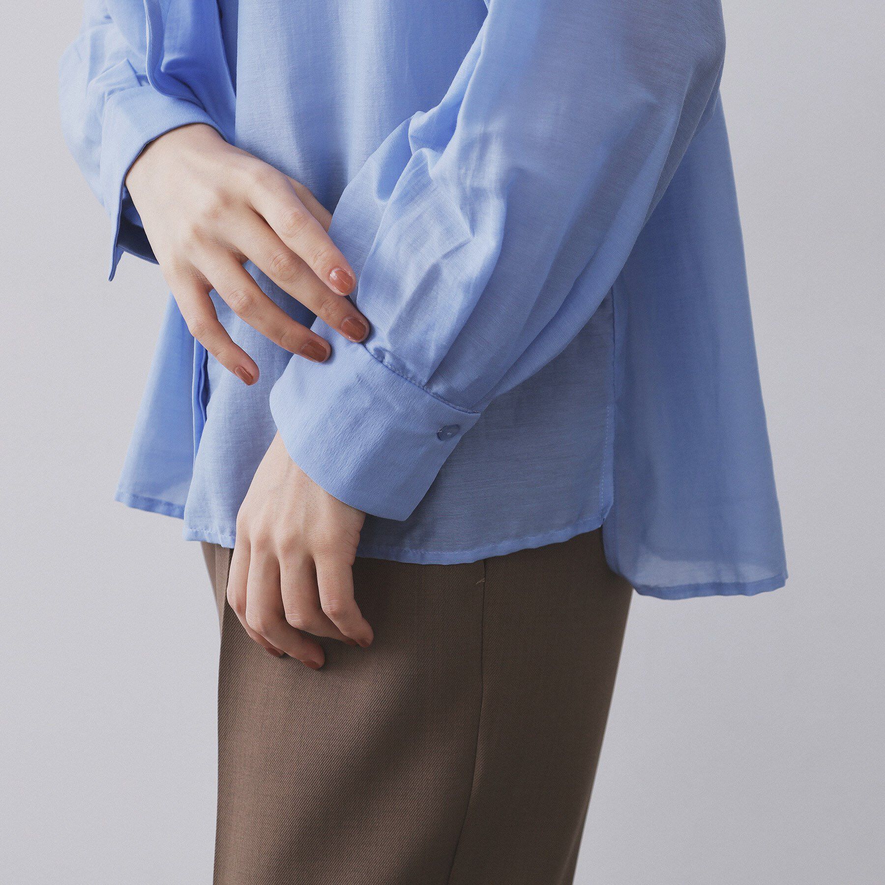 OPAQUE.CLIP「《BAILA掲載》2WAYシアーボウタイブラウス【洗濯機洗い可】」|シャツ・ブラウス|