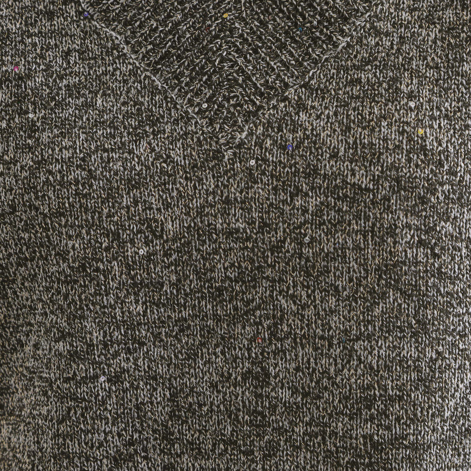 OPAQUE.CLIP「スパンコールラメVネックニット【洗える】」|ニット・セーター|