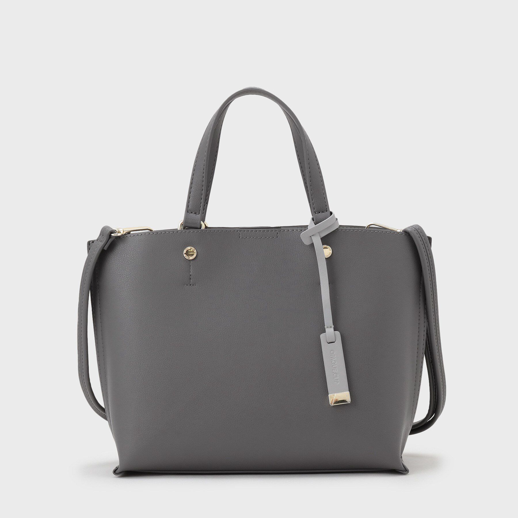 OPAQUE.CLIP「【2WAY/名品】バイカラー3層ミドルトートバッグ」|トートバッグ|