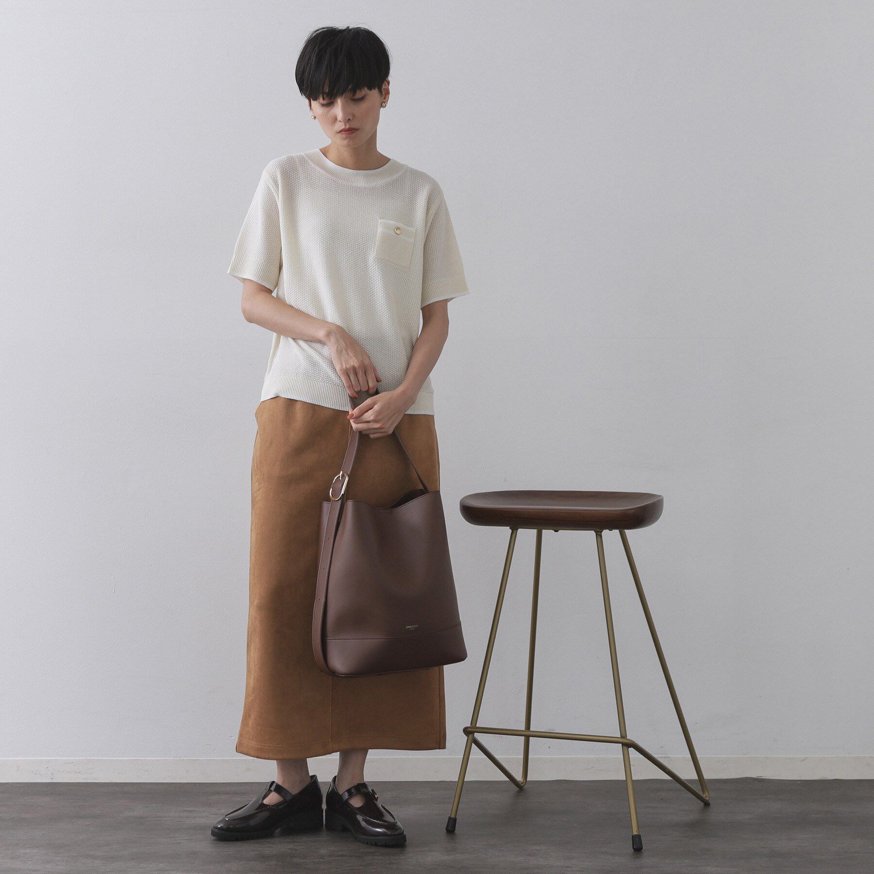 OPAQUE.CLIP「【軽量/A4サイズ対応/通勤対応】スムース合皮ワンショルダーバッグ」|ショルダー・メッセンジャー|
