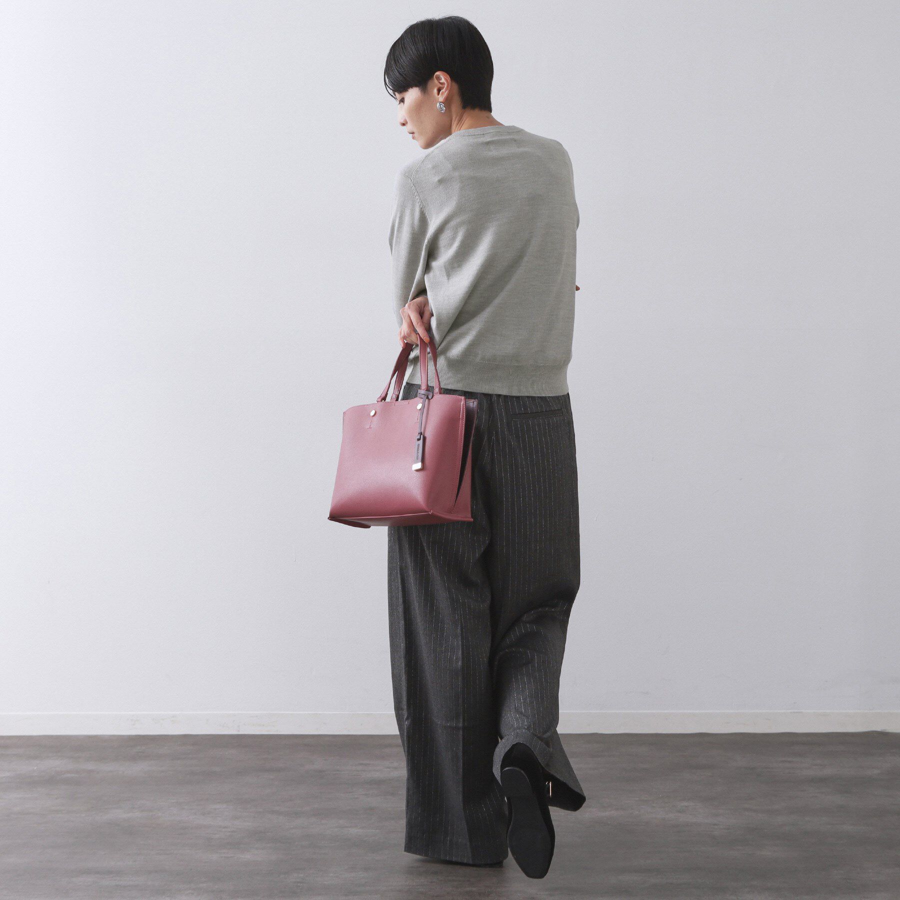 OPAQUE.CLIP「クルーニットカーディガン/エクストラファインメリノウール【THEシリーズ/洗濯機OK】」|カーディガン|