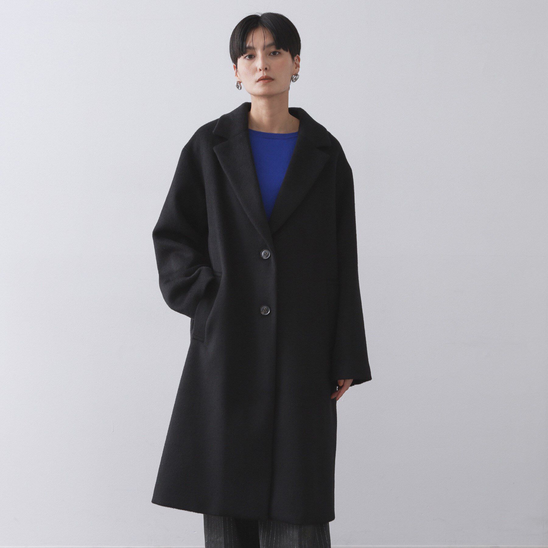 OPAQUE.CLIP「カシミヤブレンドウールチェスターコート」|チェスターコート|