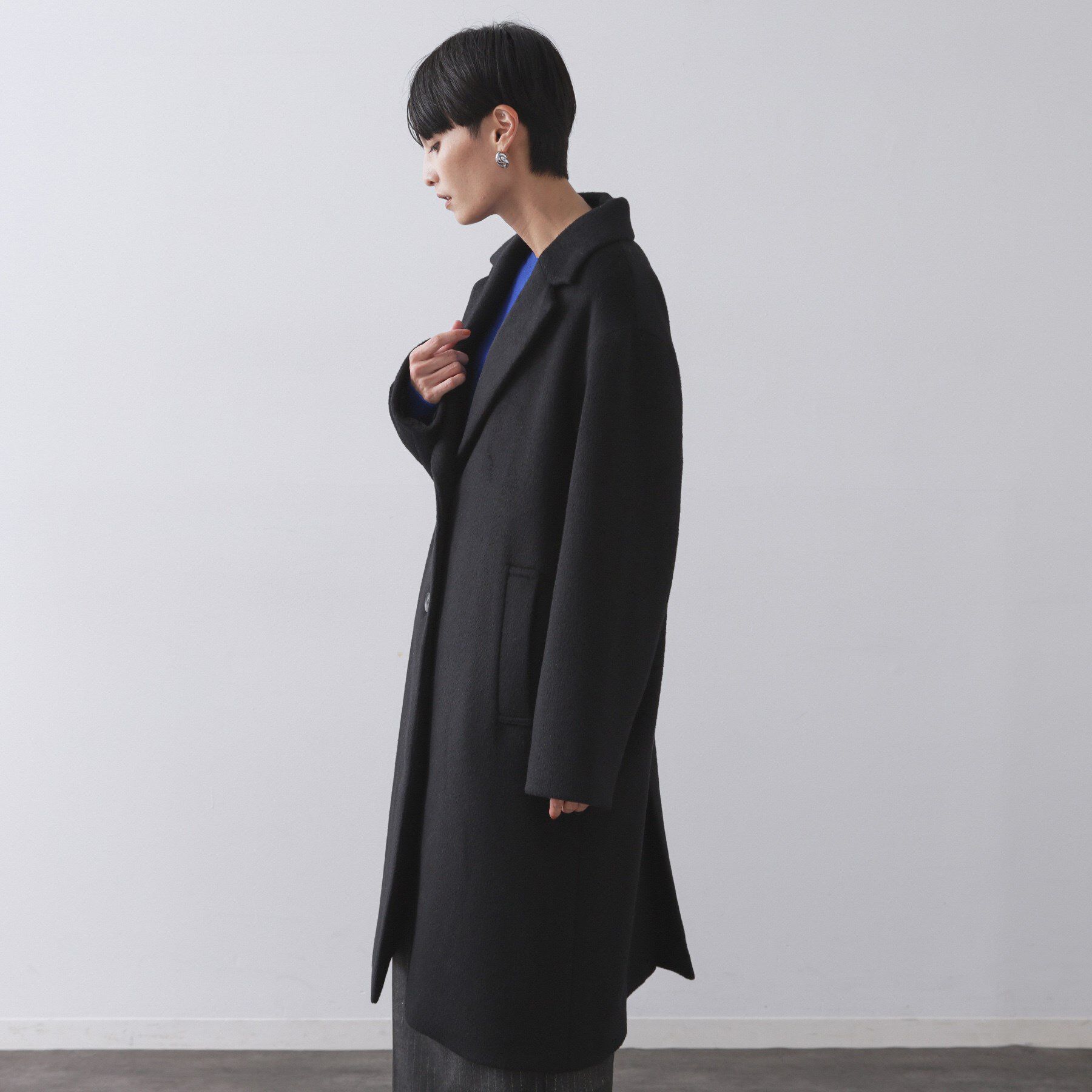 OPAQUE.CLIP「カシミヤブレンドウールチェスターコート」|チェスターコート|