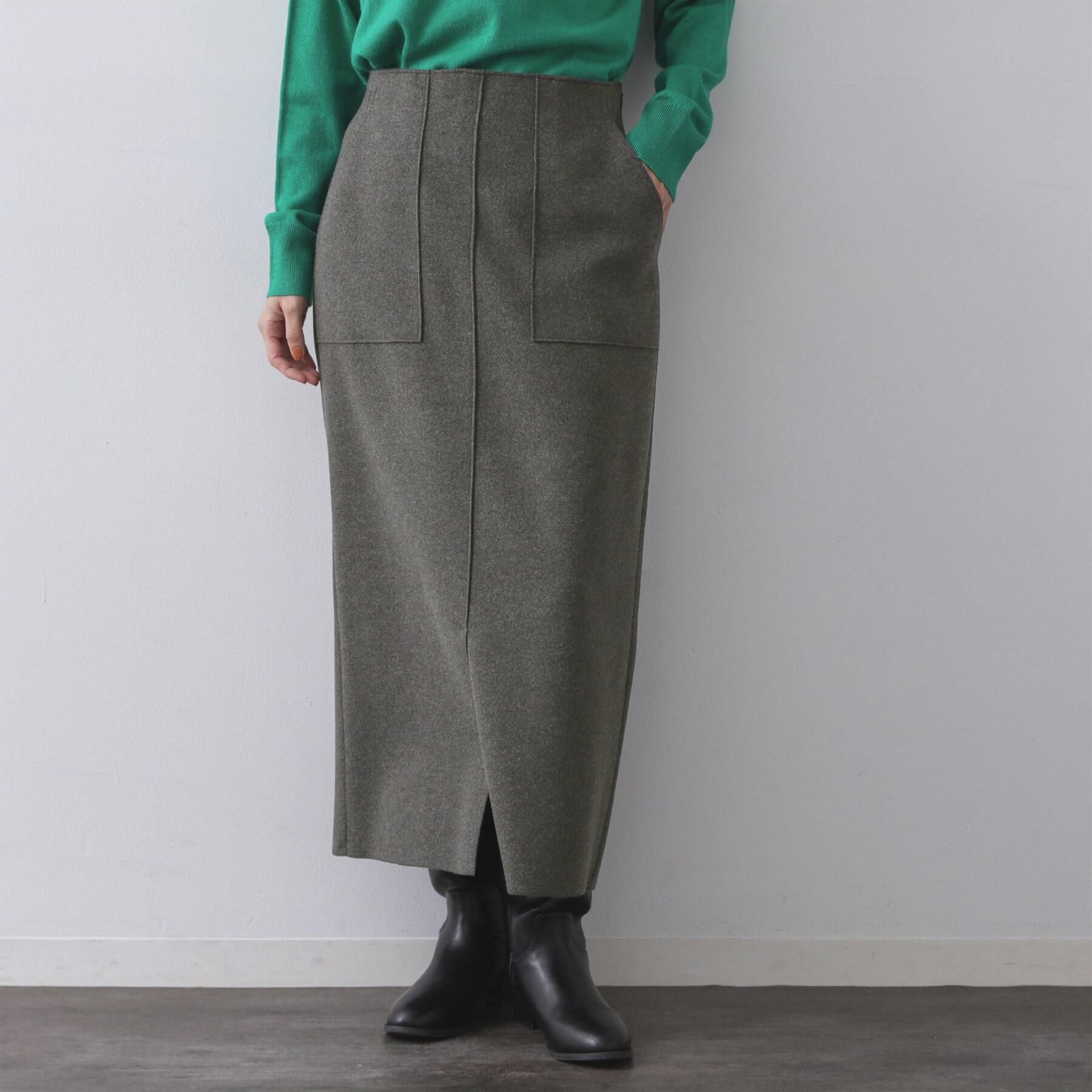 OPAQUE.CLIP「ウールライクタイトスカート【洗濯機洗い可】《8col》」|スカート|