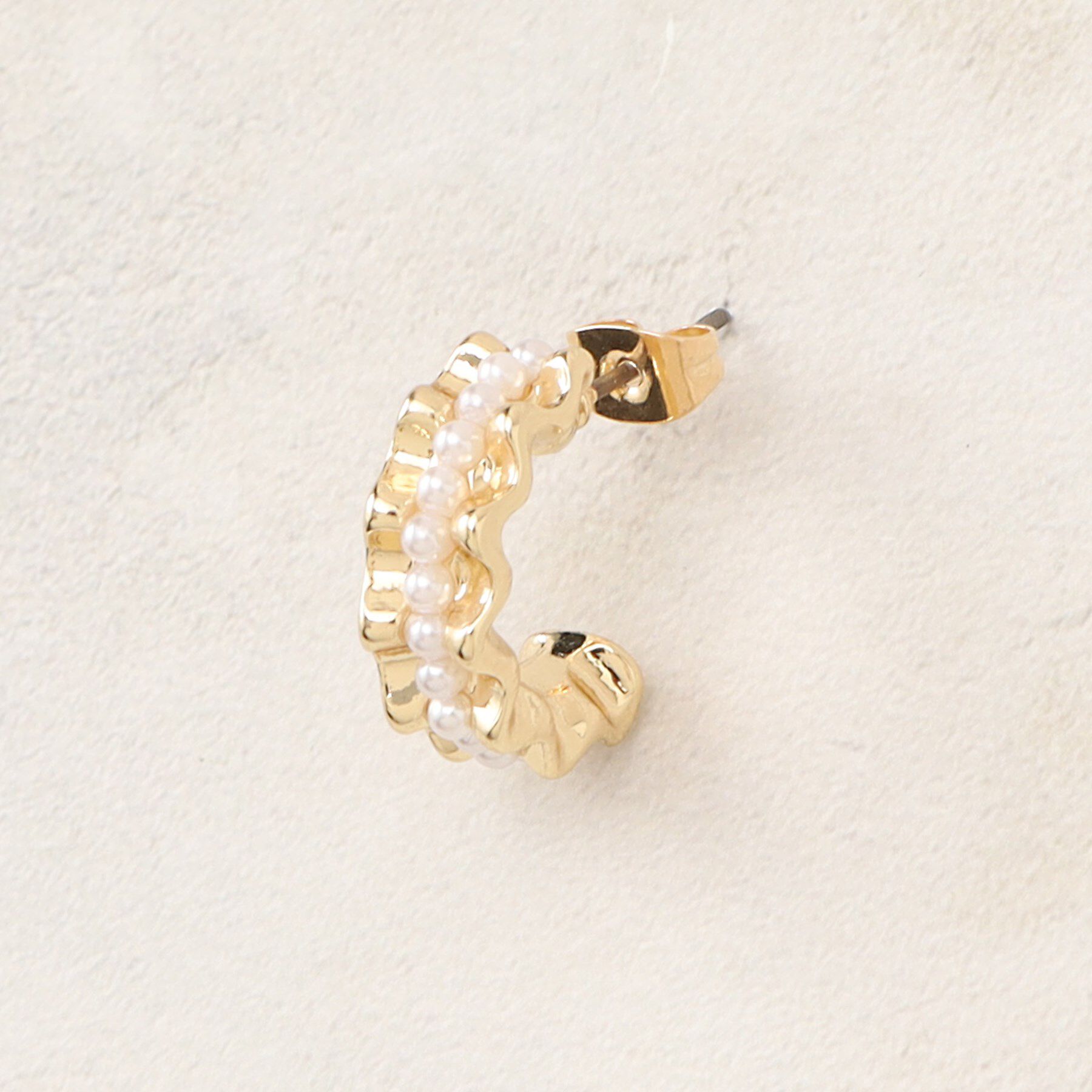 OPAQUE.CLIP「メタル&times;フェイクパールピアス」|ピアス|