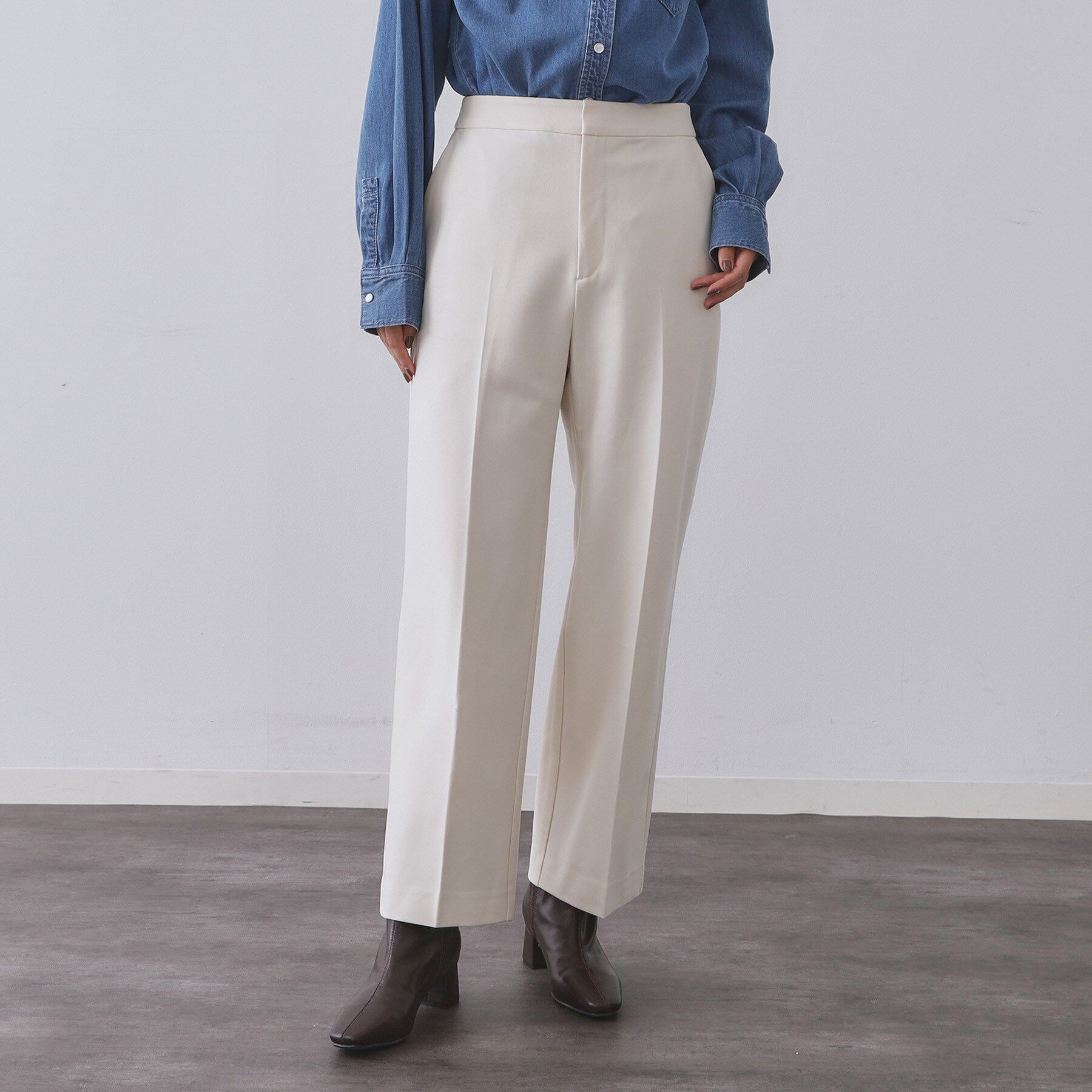 OPAQUE.CLIP「ウォームタッチ ワイドパンツ【洗濯機洗OK/ストレッチ】≪SS～LL≫」|その他|