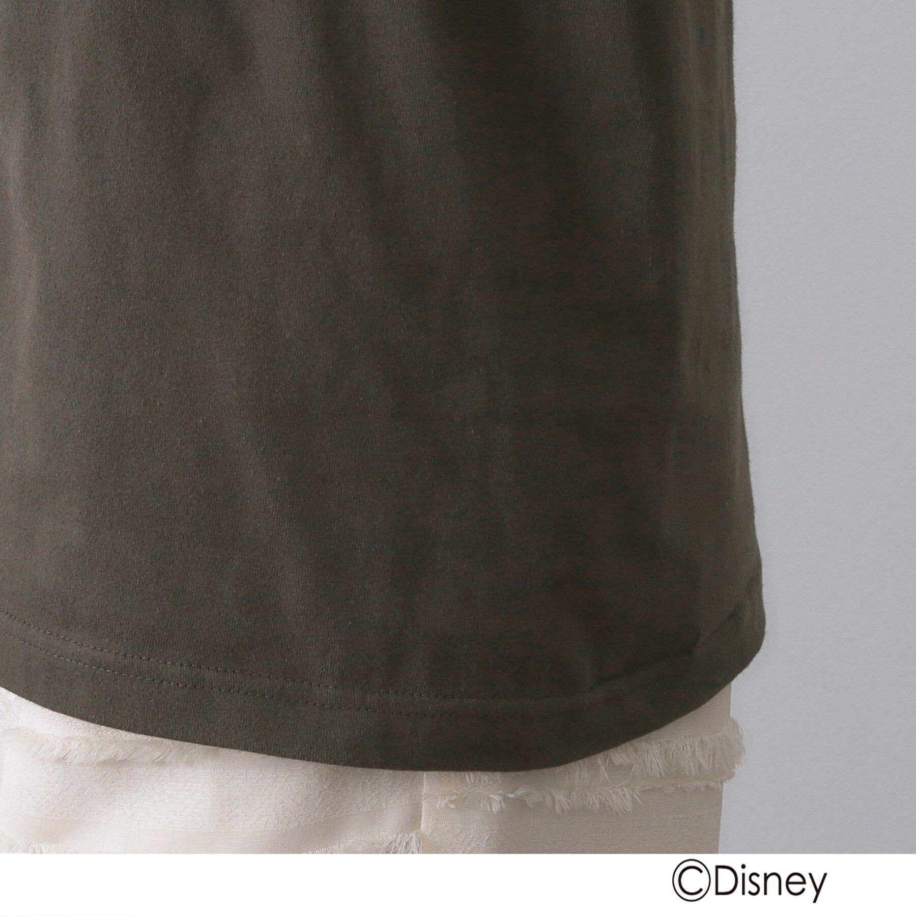 OPAQUE.CLIP「【Mickey Mouse】プリントロングTシャツ」|Tシャツ・カットソー|