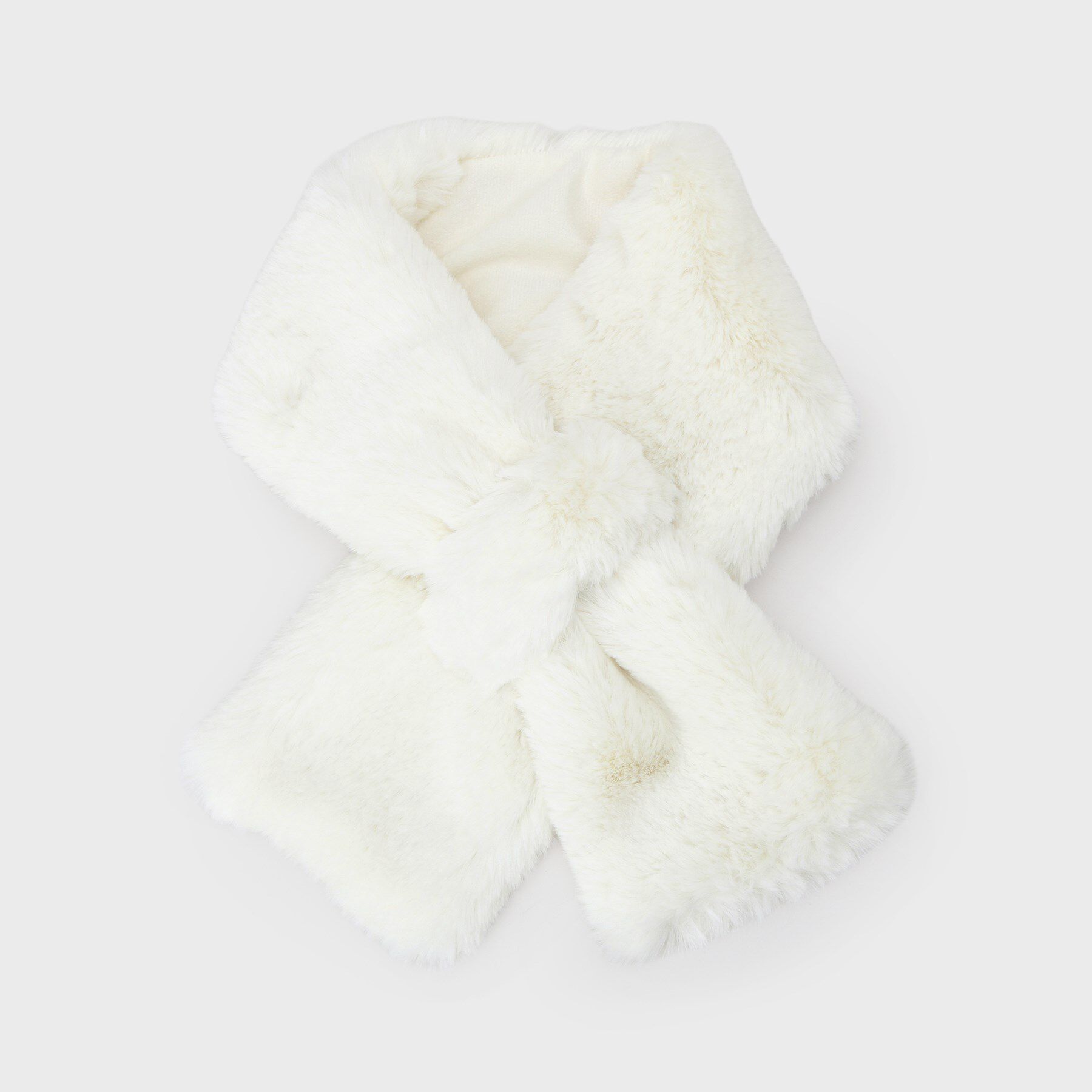 OPAQUE.CLIP「フェイクファー差し込みティペット」|ストール|オフホワイト(003