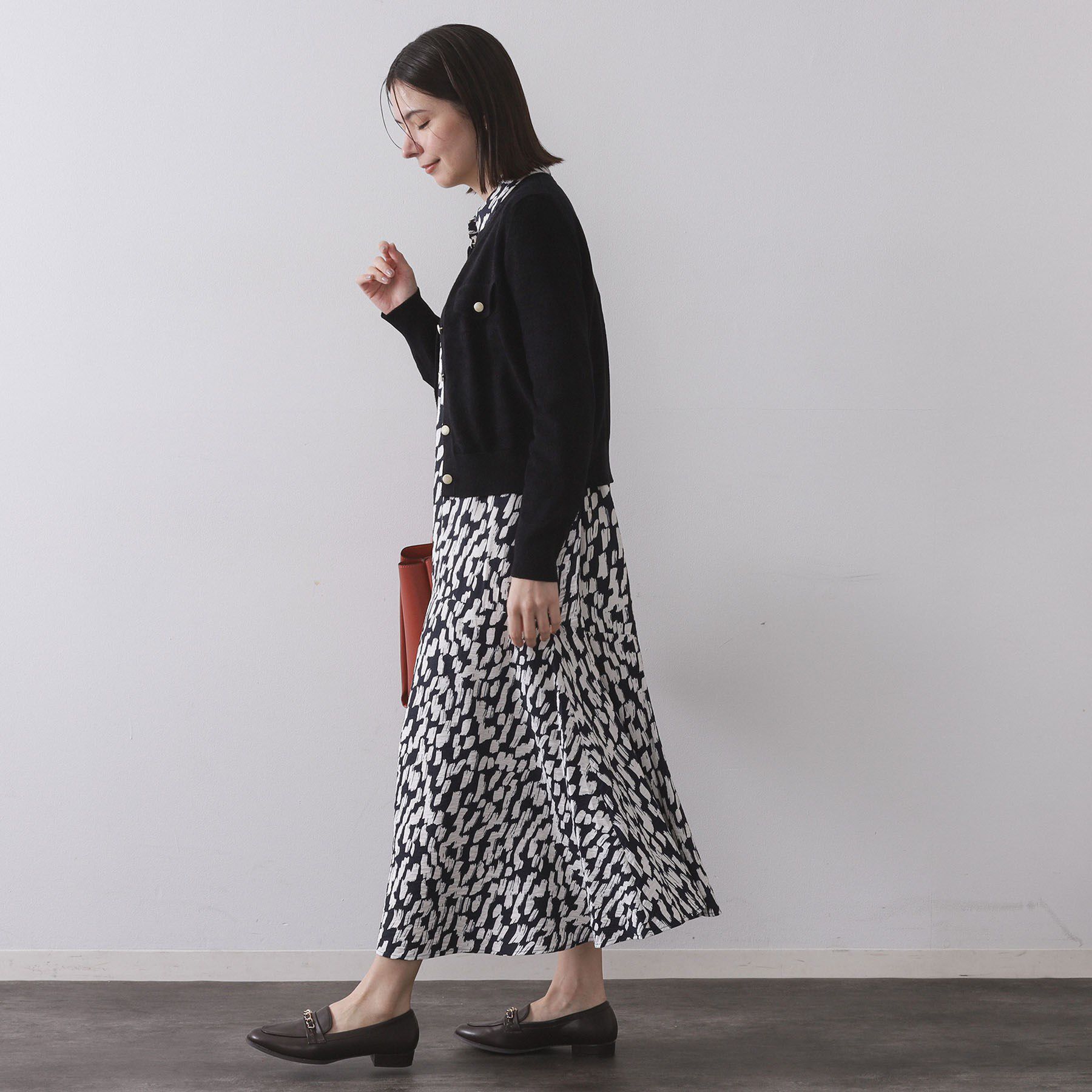 OPAQUE.CLIP「モールニットクルーカーディガン【洗濯機OK】」|カーディガン|