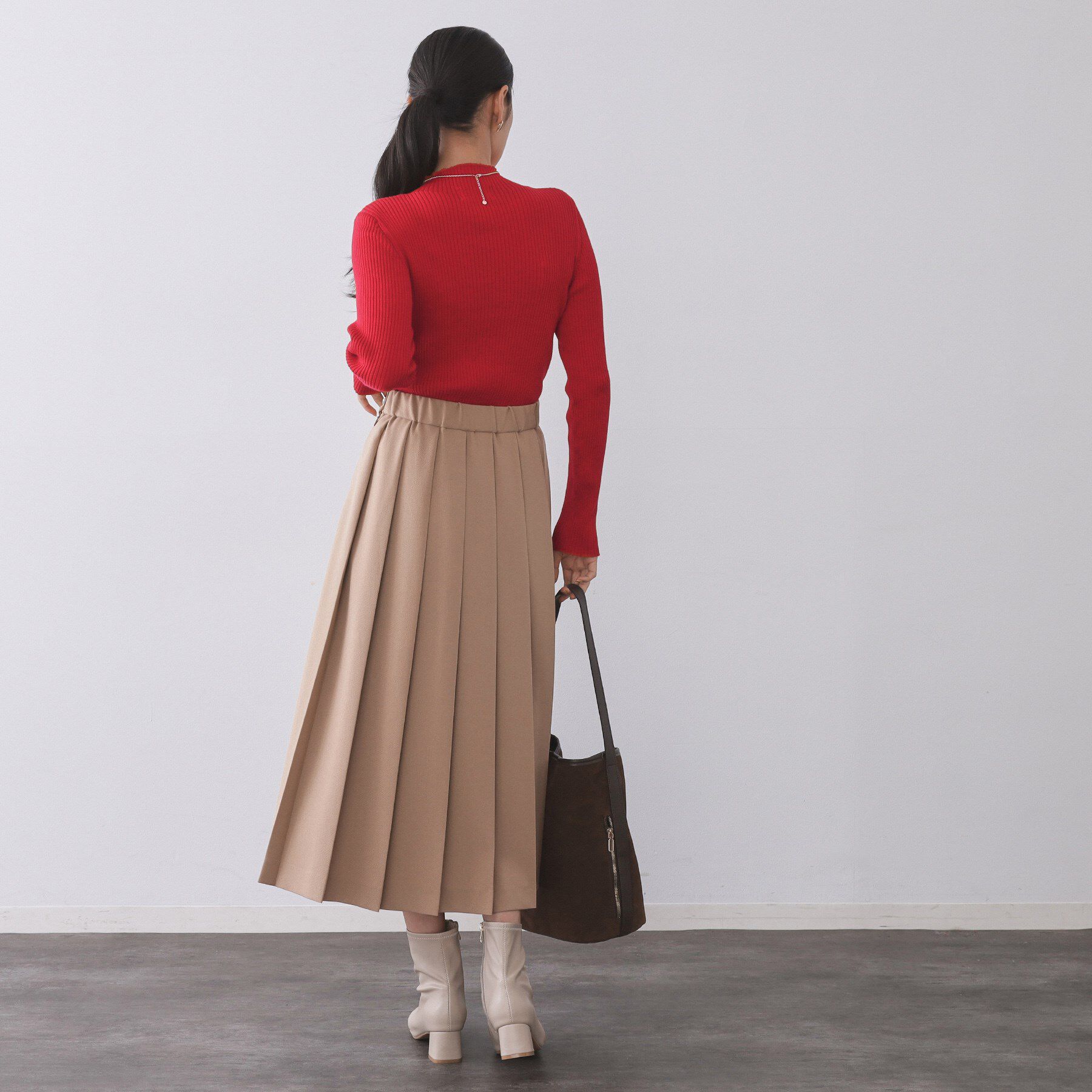 OPAQUE.CLIP「ハイネックリブニット【洗濯機OK】《6col》」|ニット・セーター|