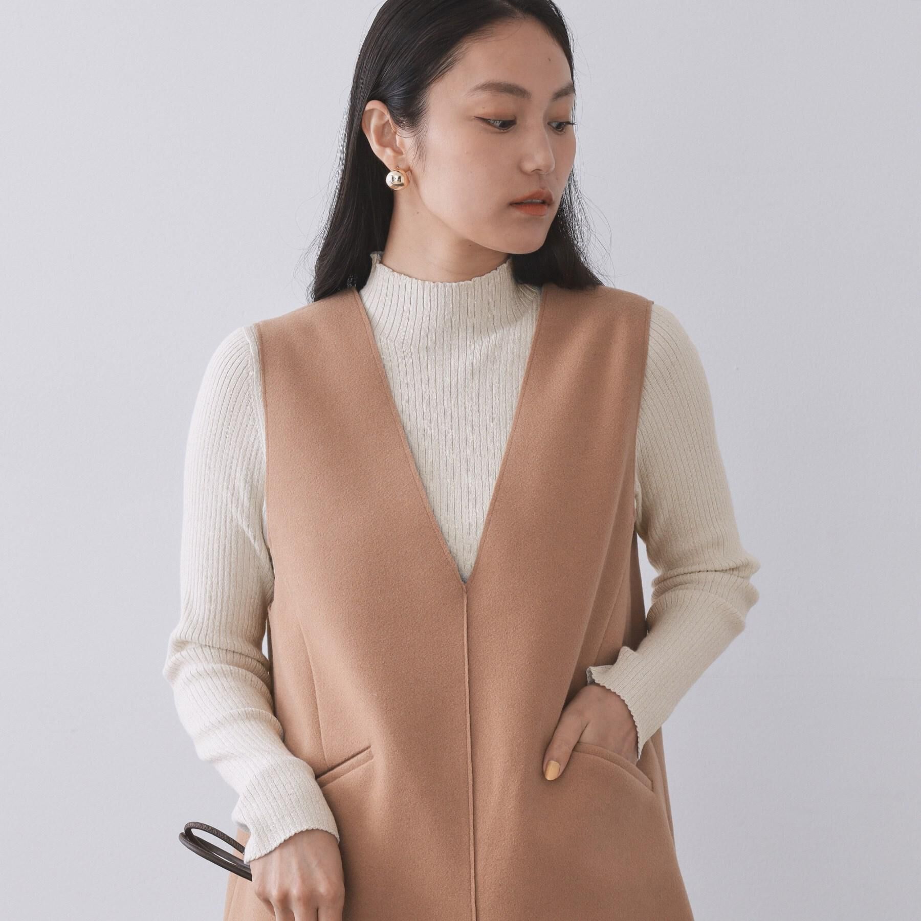 OPAQUE.CLIP「ハイネックリブニット【洗濯機OK】《6col》」|ニット・セーター|