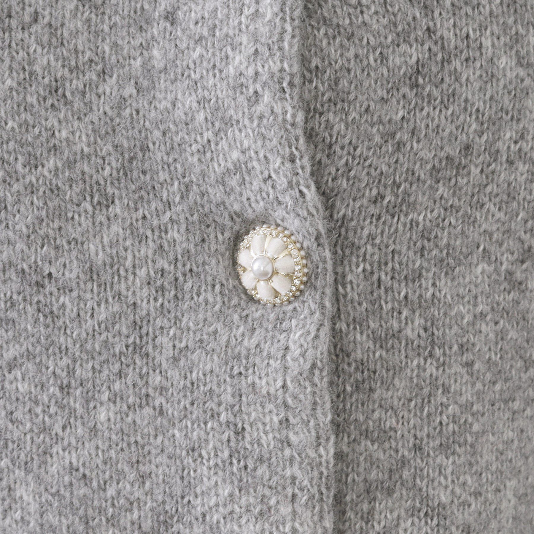 OPAQUE.CLIP「ビジューボタンニットカーディガン【洗える】」|カーディガン|