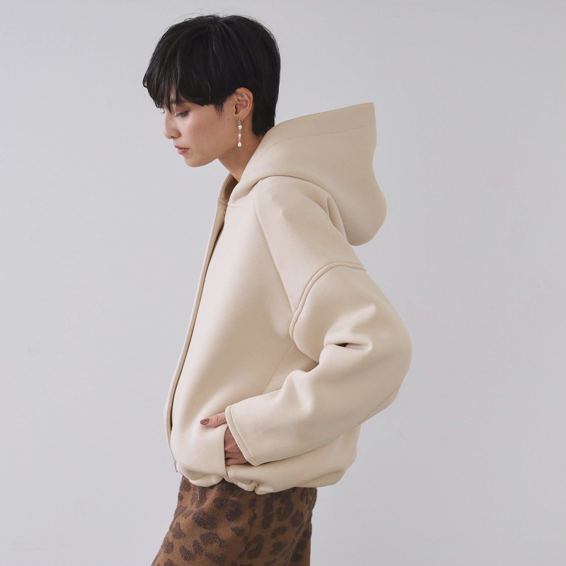 OPAQUE.CLIP「フーディブルゾン【洗濯機OK】」|ブルゾン・スタジャン|