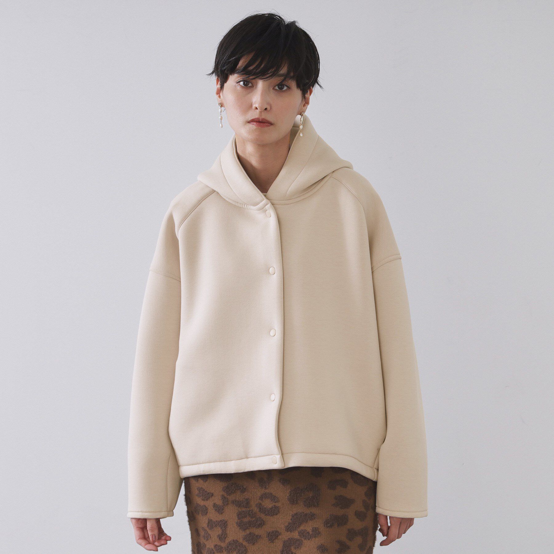 OPAQUE.CLIP「フーディブルゾン【洗濯機OK】」|ブルゾン・スタジャン|