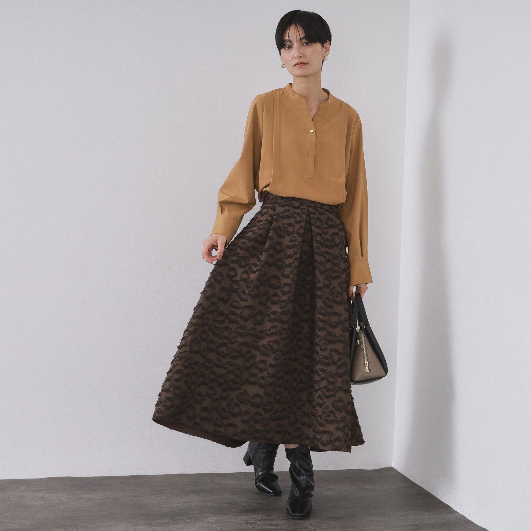 OPAQUE.CLIP「タックスキッパーブラウス【洗濯機OK】」|シャツ・ブラウス|