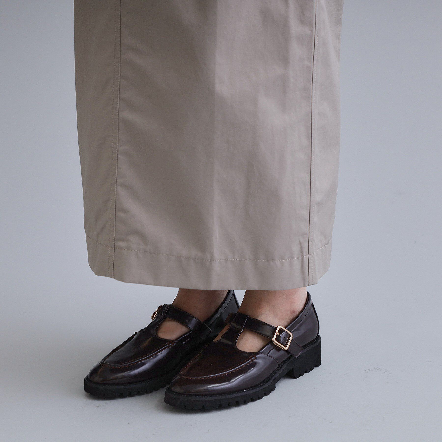 OPAQUE.CLIP「【es】リブナロースカート【洗濯機OK】」|スカート|