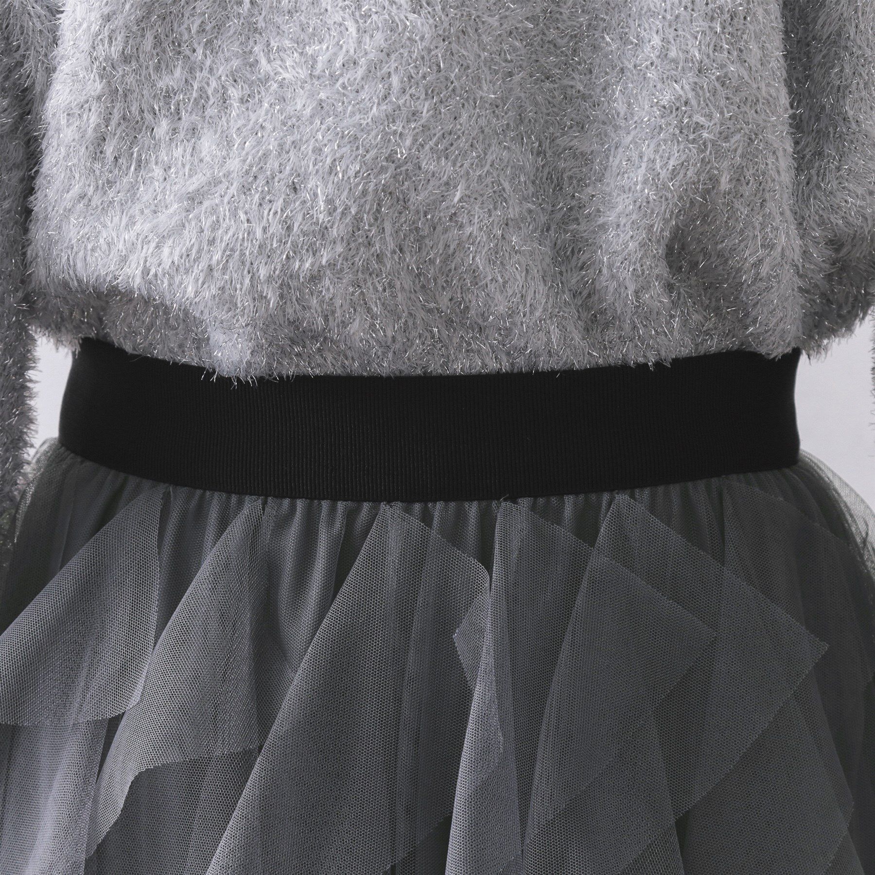 OPAQUE.CLIP「ラッフルチュールイージースカート【洗濯機OK】」|スカート|