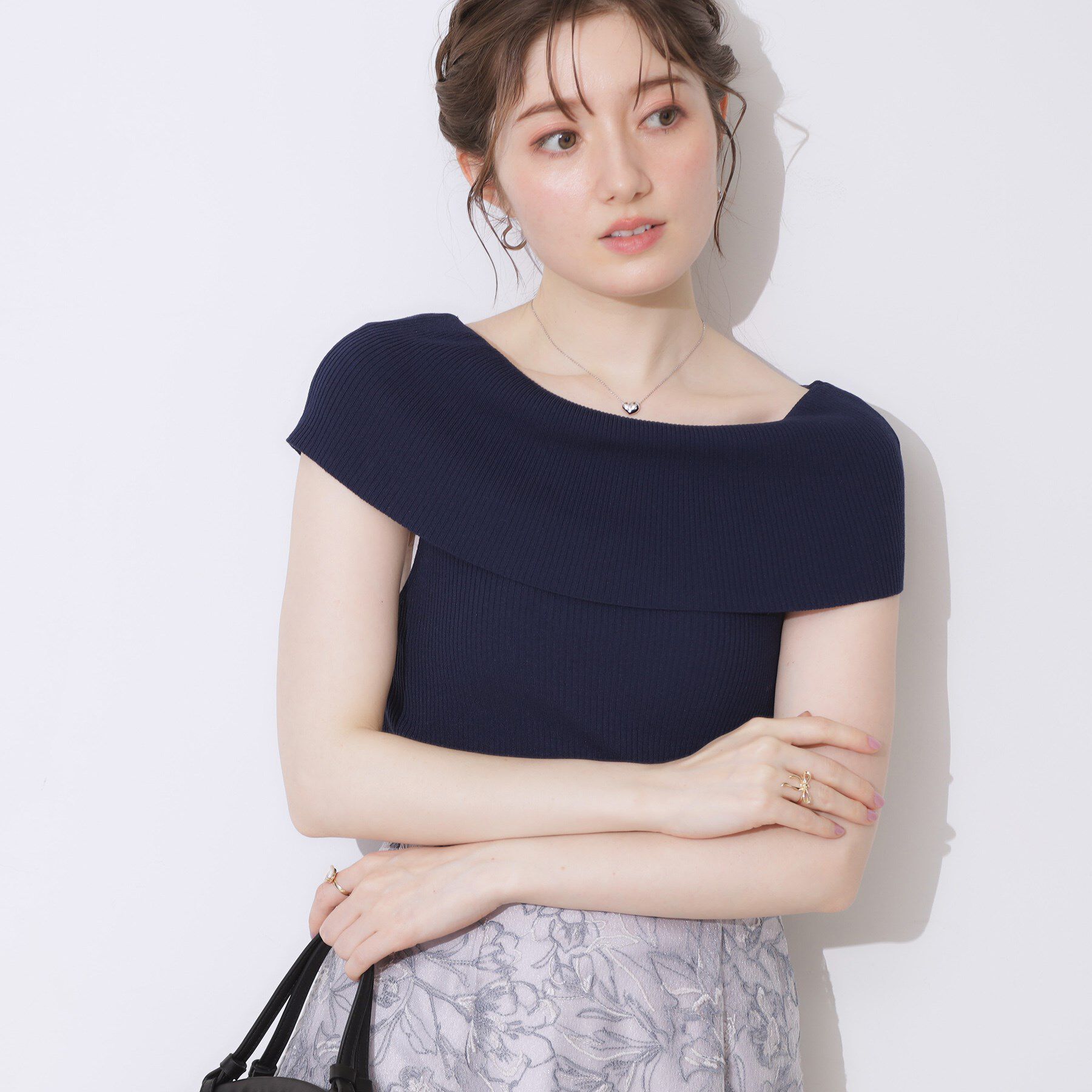 Couture broach「リブオフショルニット」|ニット・セーター|