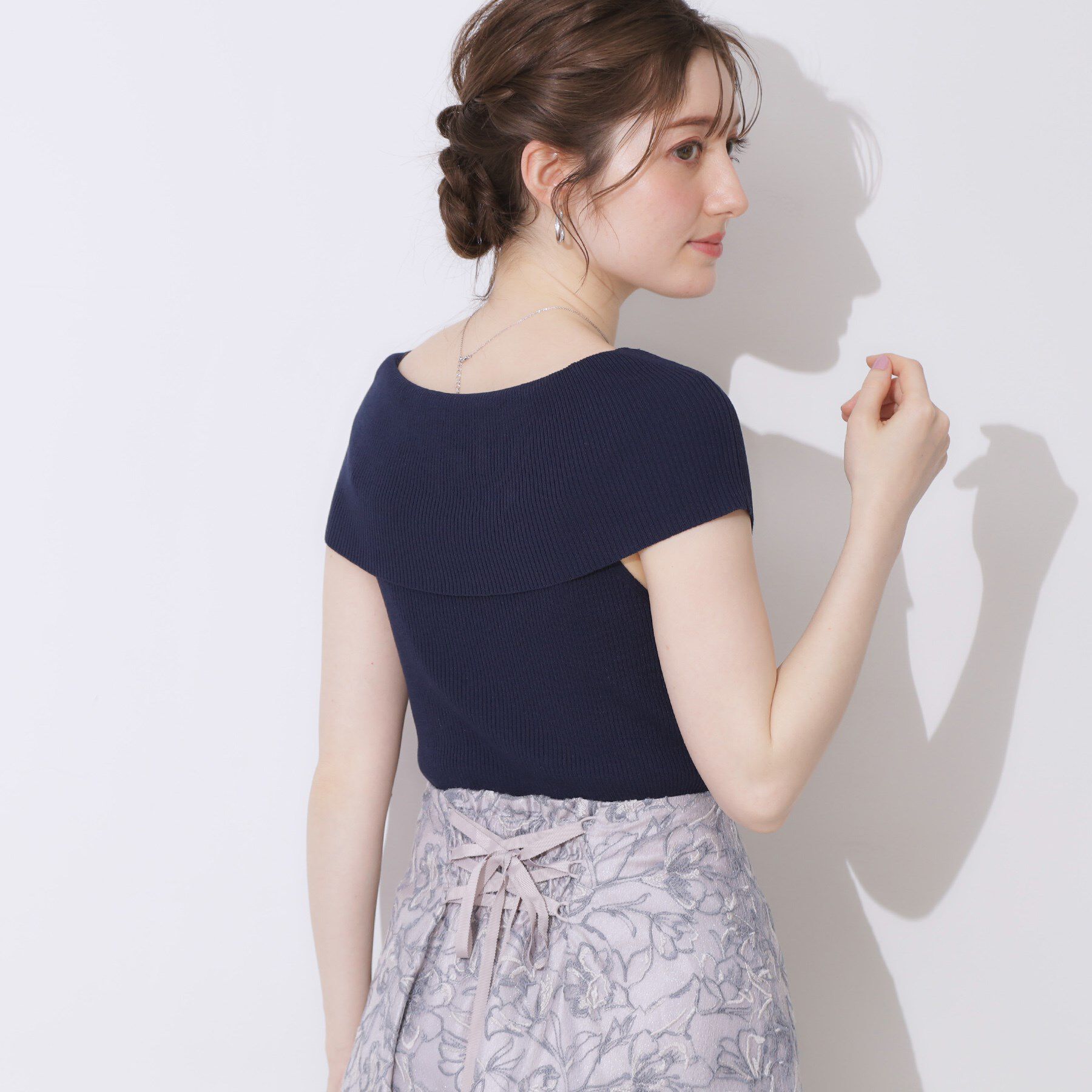 Couture broach「リブオフショルニット」|ニット・セーター|