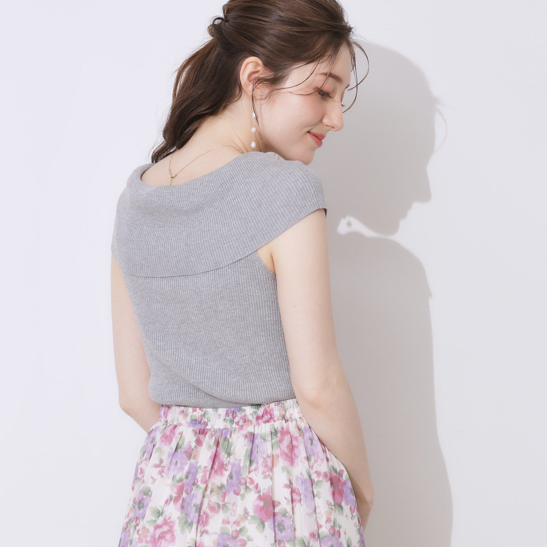 Couture broach「リブオフショルニット」|ニット・セーター|