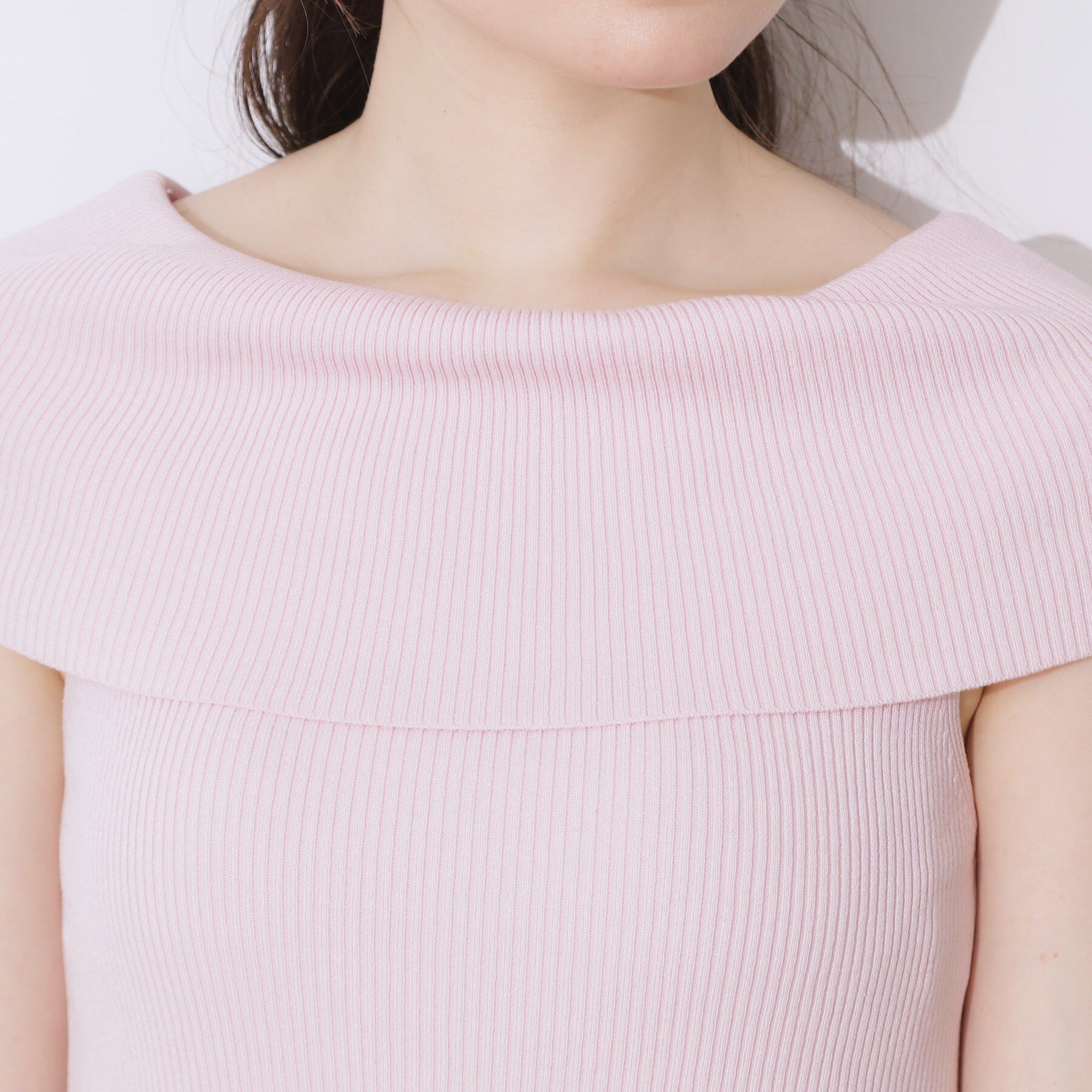 Couture broach「リブオフショルニット」|ニット・セーター|