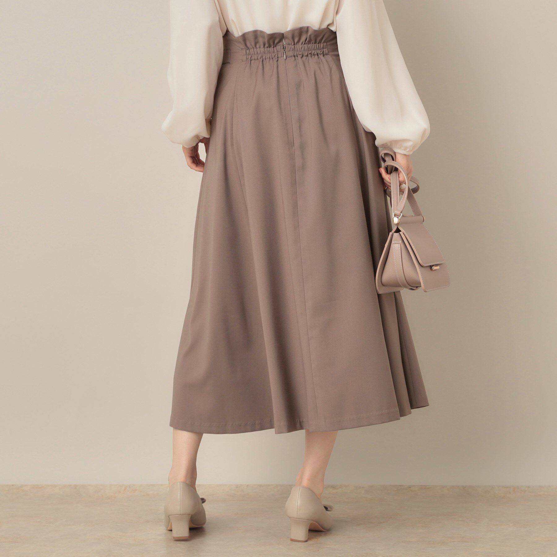 Couture broach「【大人可愛い・通勤】スカラウエスト サイドベルト パネルスカート」|スカート|