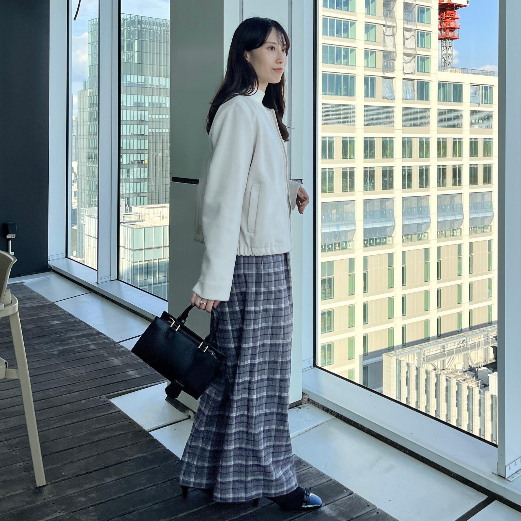 Couture broach「【通勤・大人上品】スエード調ダンボール ノーカラージャケット」|ブルゾン・スタジャン|