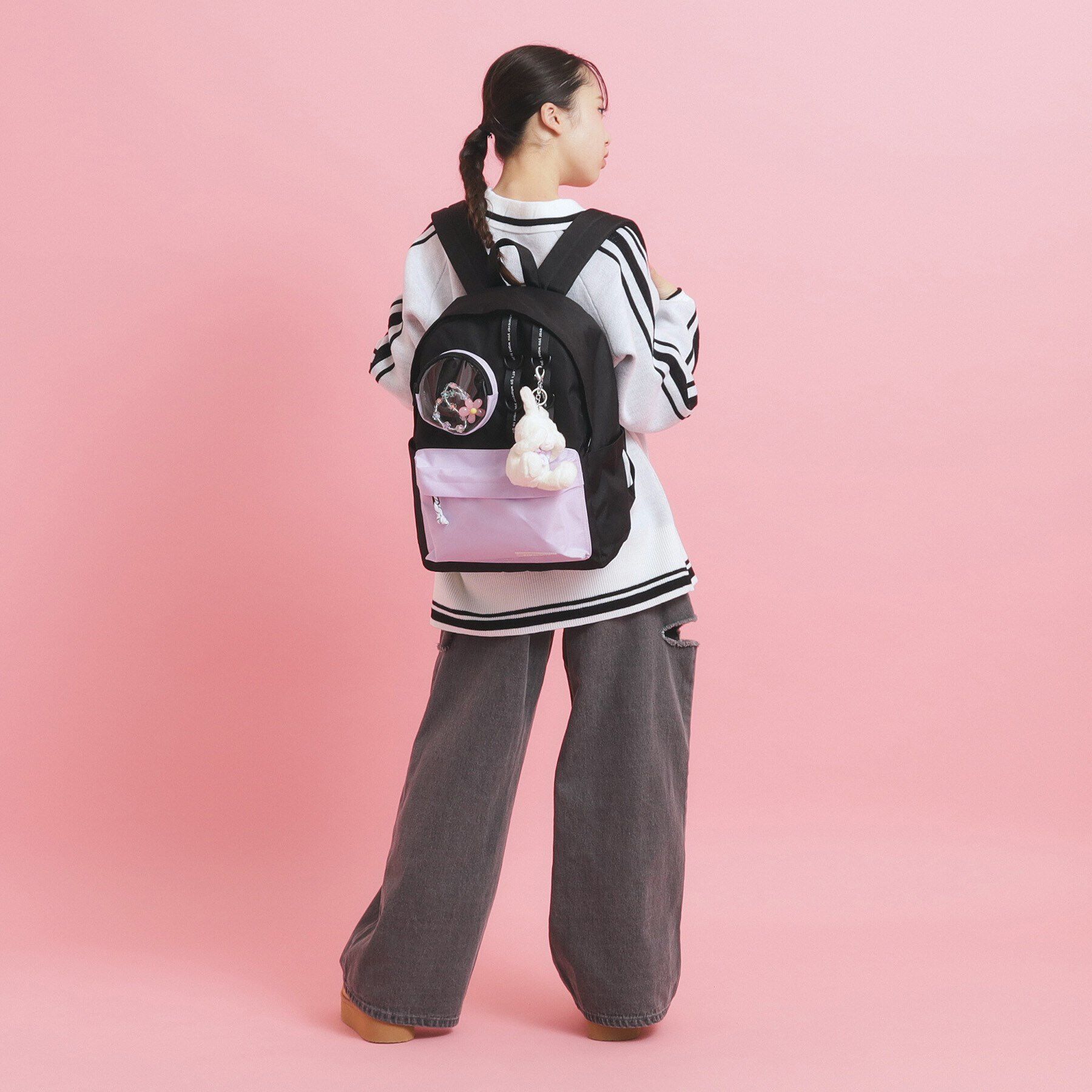 PINK-latte「モール付きマルポケリュック」|リュック|