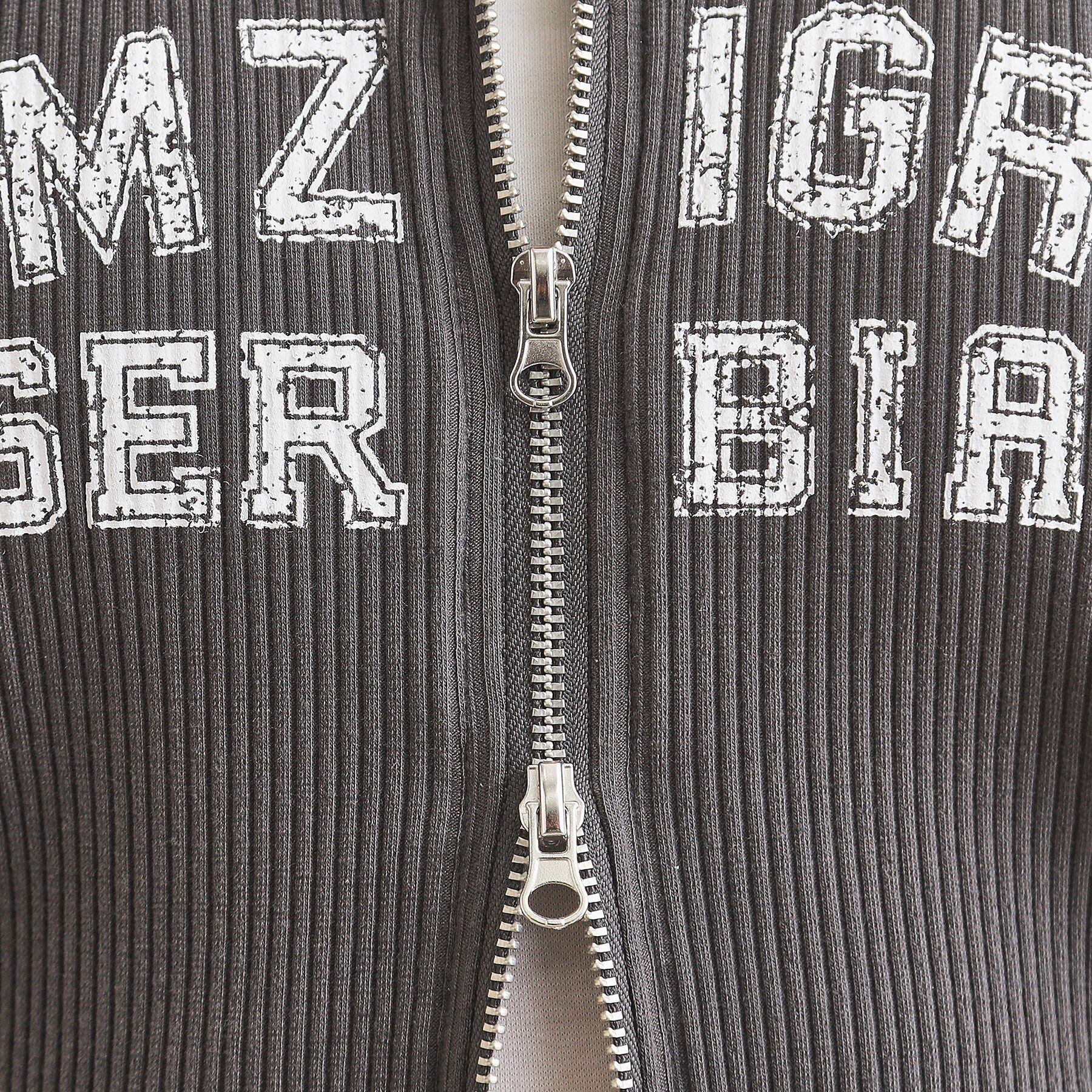 PINK-latte「襟付きテレコダブルジッププルオーバー」|Tシャツ・カットソー|