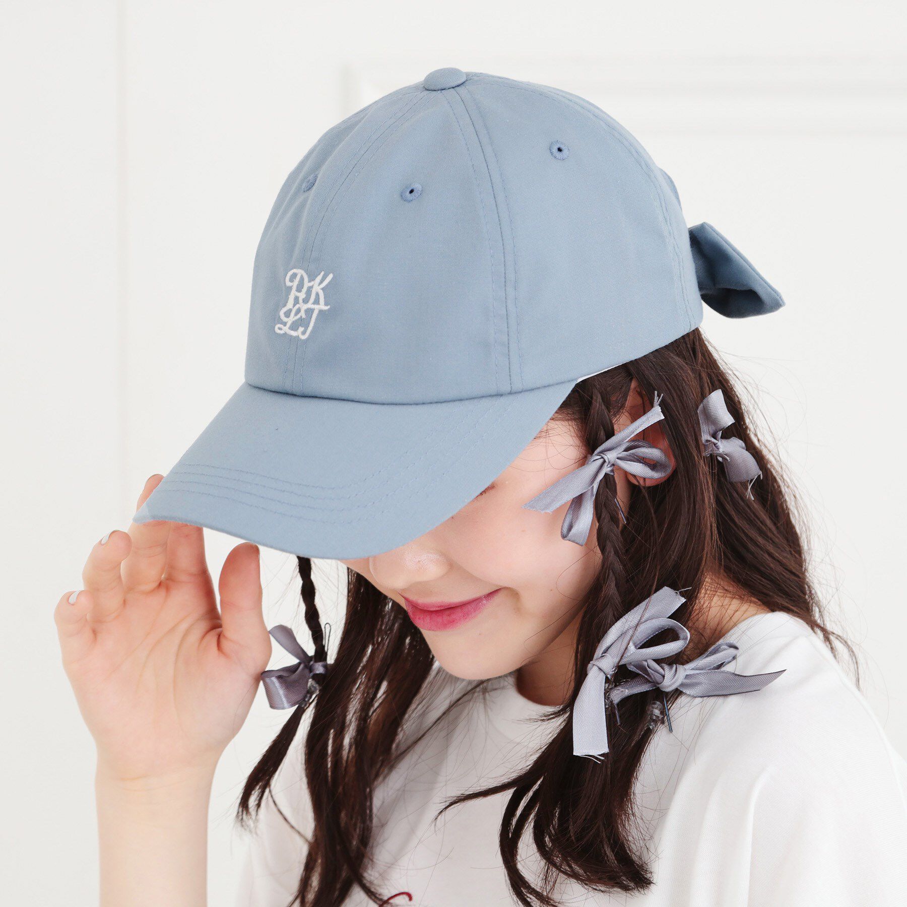 PINK-latte「バックリボンキャップ」|キャップ・キャスケット|