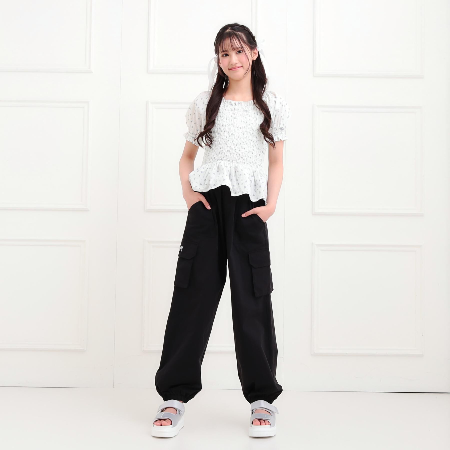 PINK-latte「シンプルカーゴパンツ」|その他|