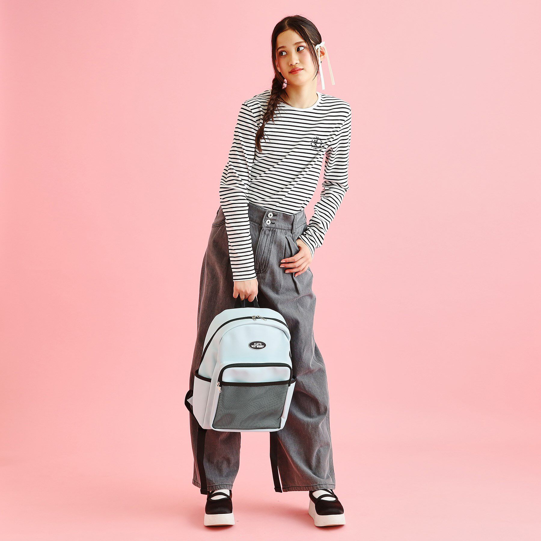 PINK-latte「合皮リュック」|リュック|