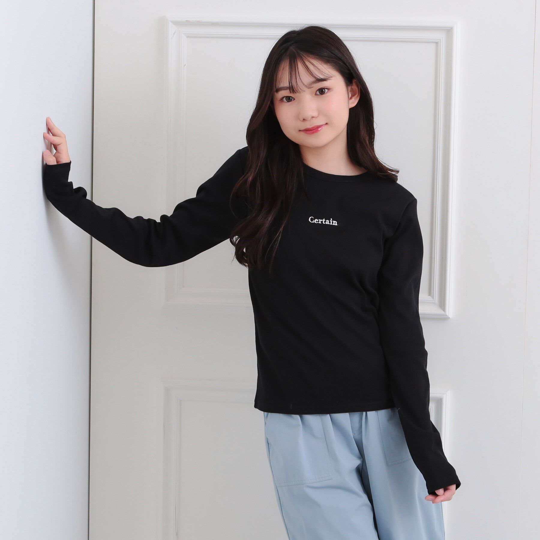 PINK-latte「シンプルテレコプルオーバー」|Tシャツ・カットソー|