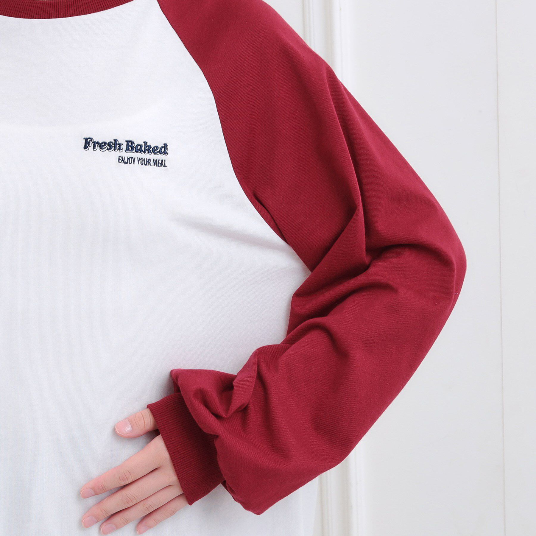 PINK-latte「ラグランサガラチュニックロンT」|Tシャツ・カットソー|