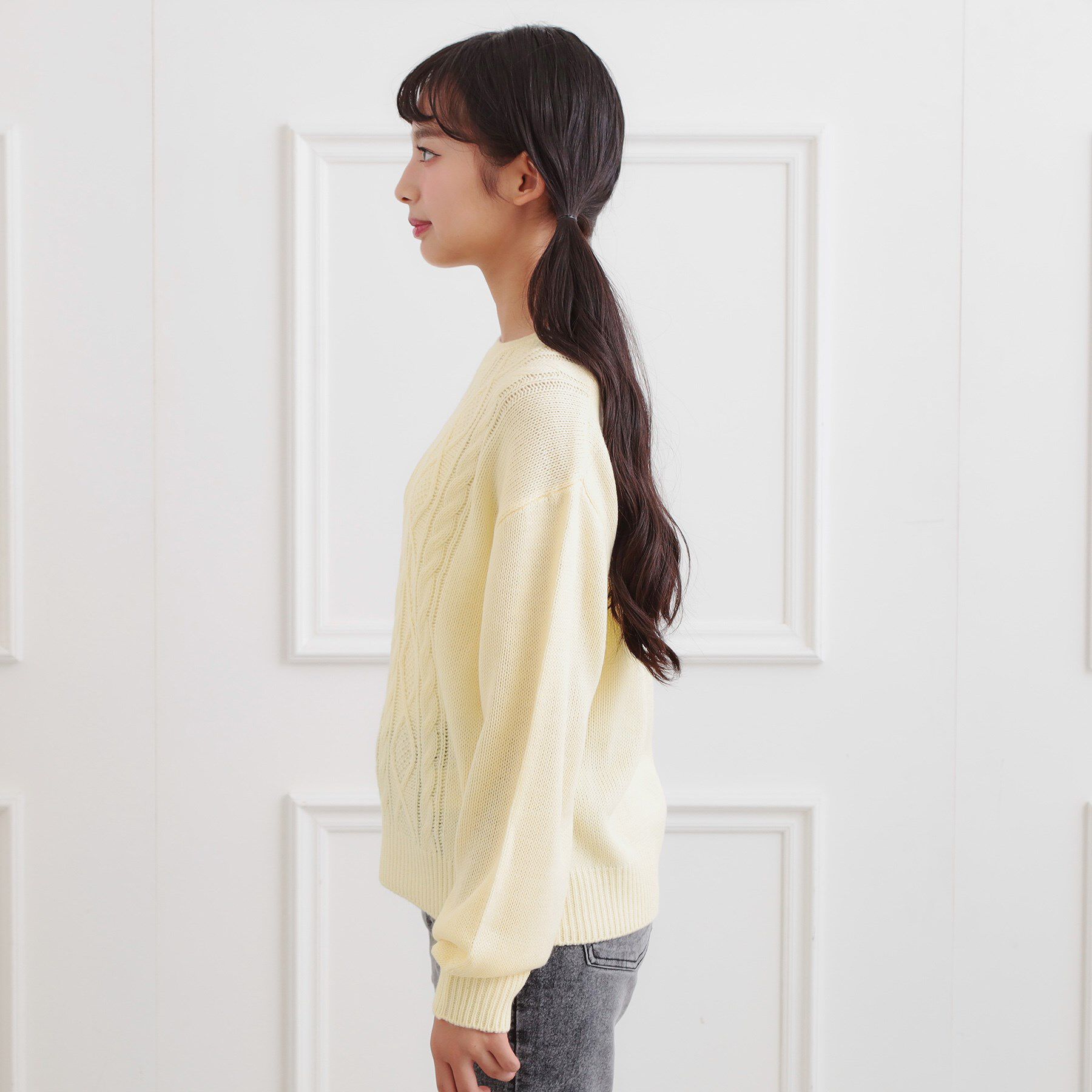 PINK-latte「【プチプラ】ケーブルニット」|ニット・セーター|