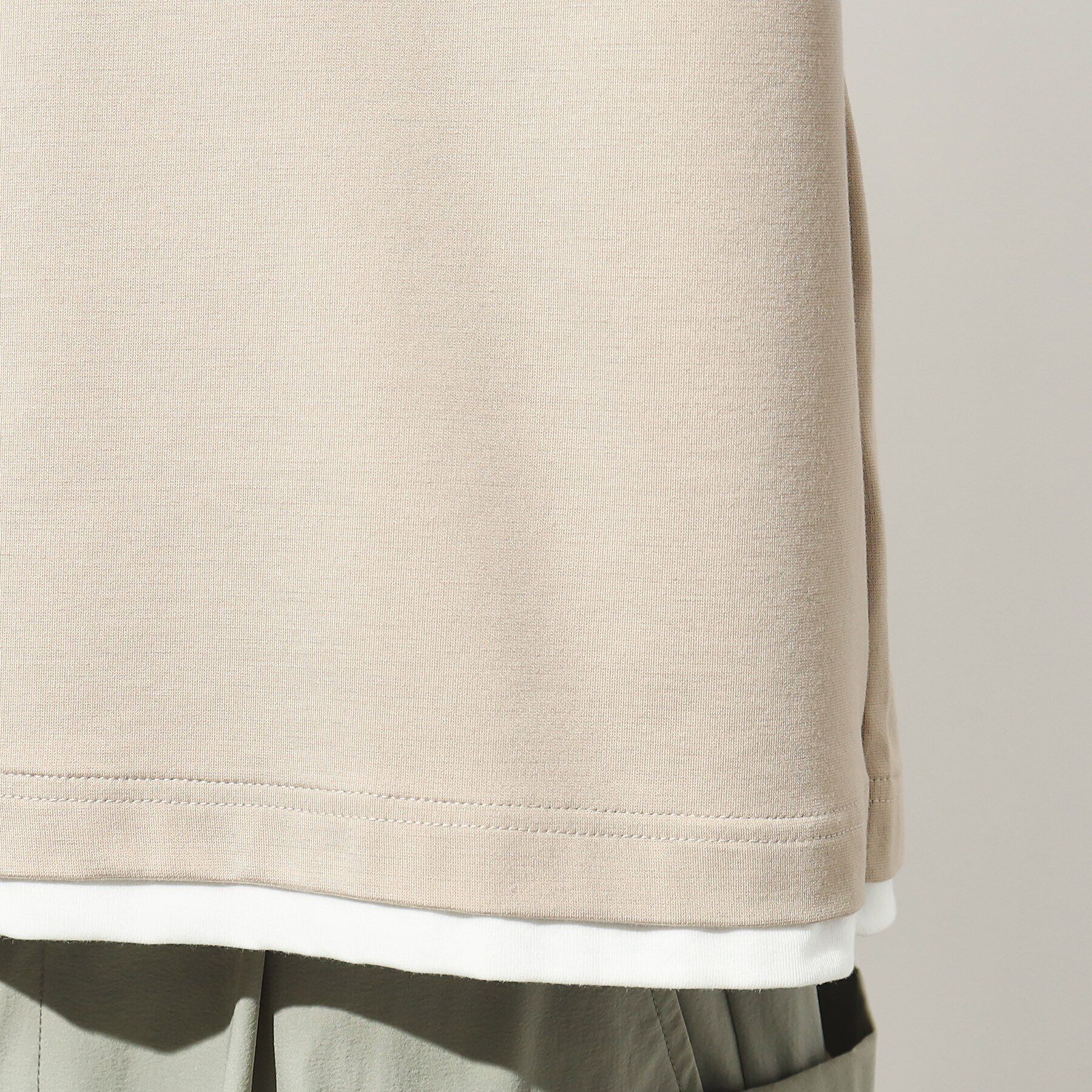 THE SHOP TK「【接触冷感】ポンチフェイクレイヤードTシャツ」|Tシャツ・カットソー|