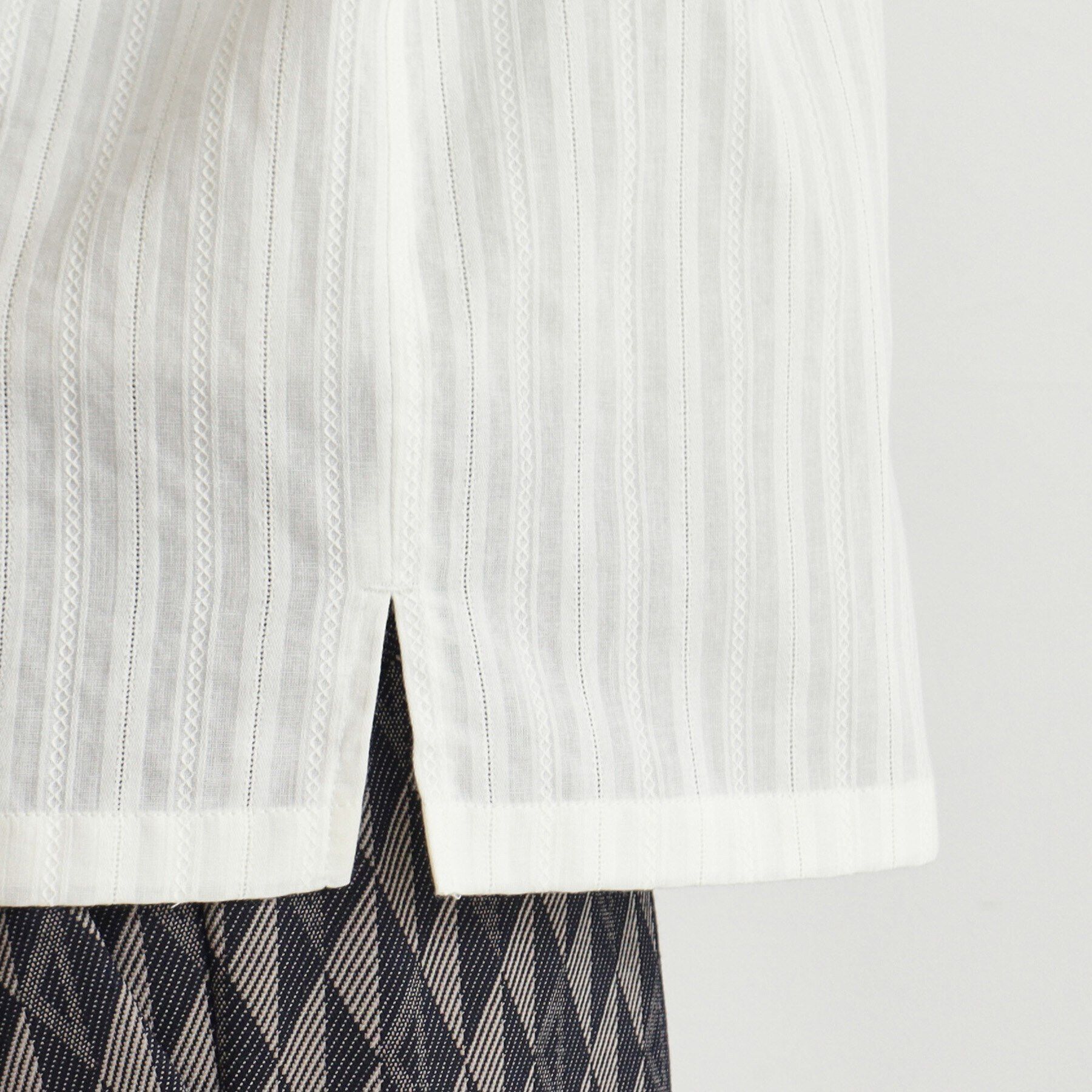 THE SHOP TK「コットンレース長袖シャツ」|シャツ・ブラウス|