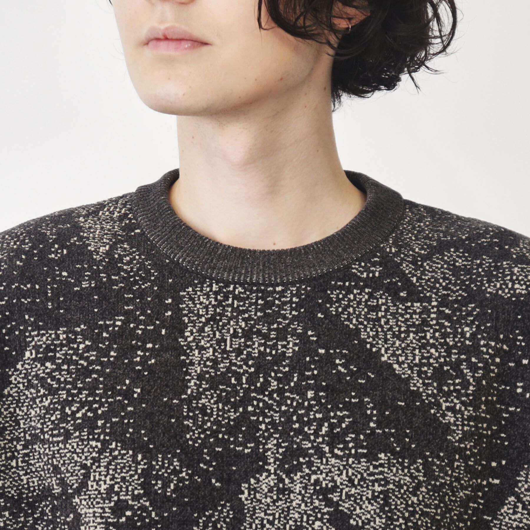 THE SHOP TK「総柄モールニットクルーネック　ユニセックス」|ニット・セーター|