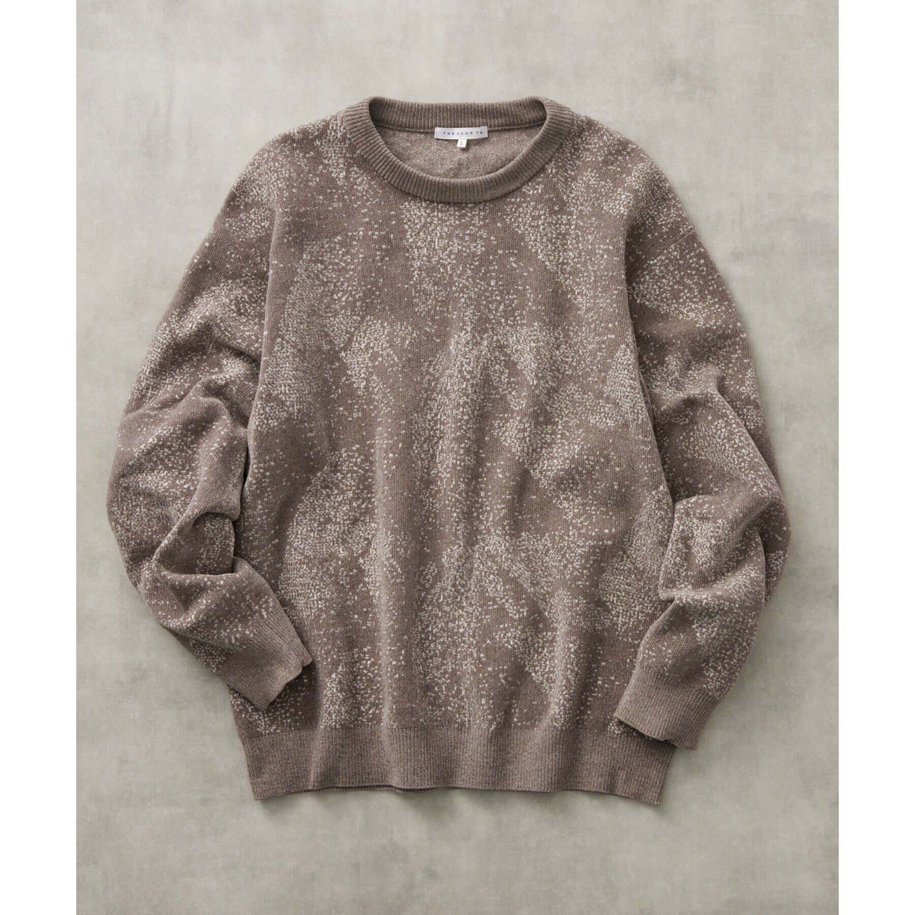 THE SHOP TK「総柄モールニットクルーネック　ユニセックス」|ニット・セーター|