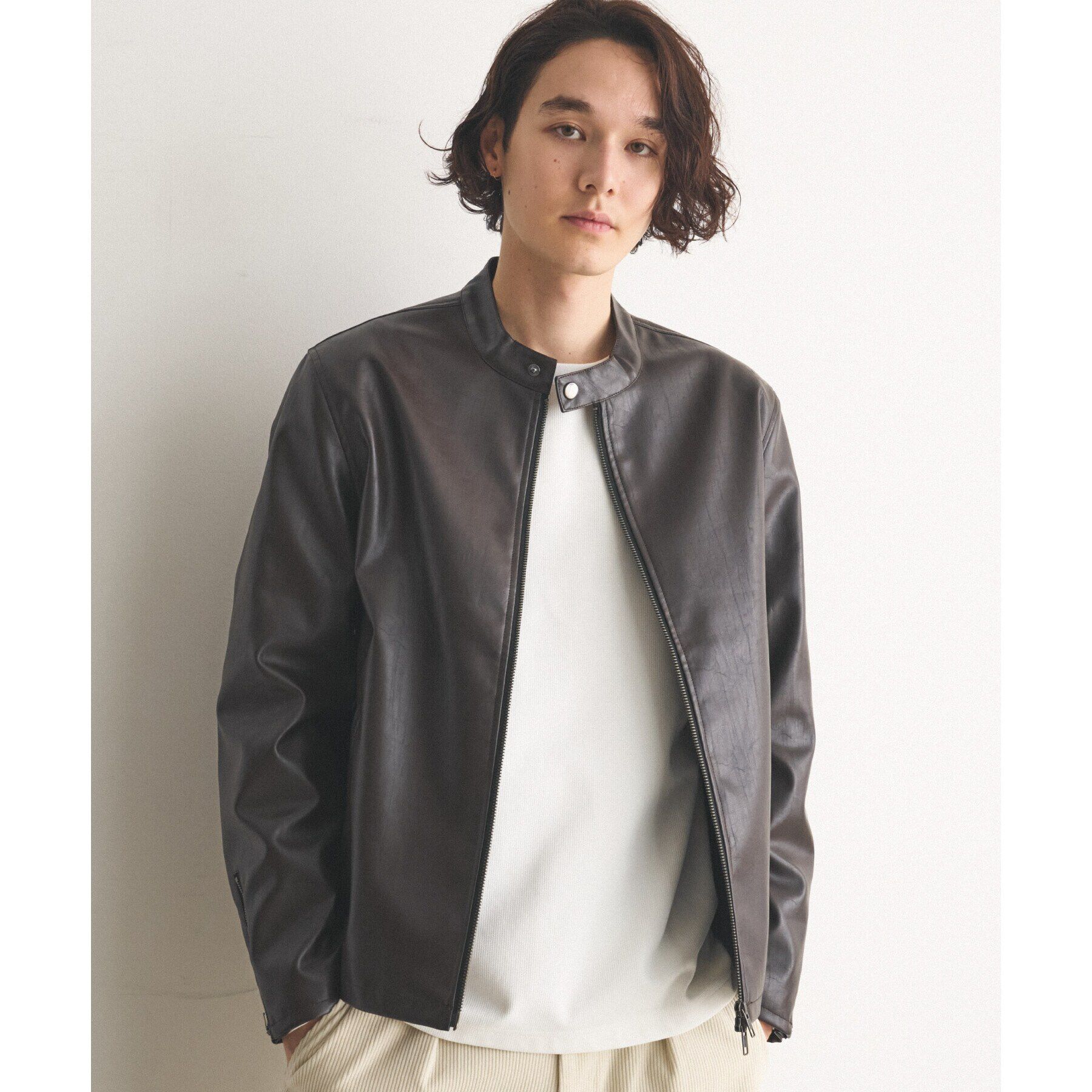 THE SHOP TK「ヴィンテージライクシングルライダース」|ライダースジャケット|