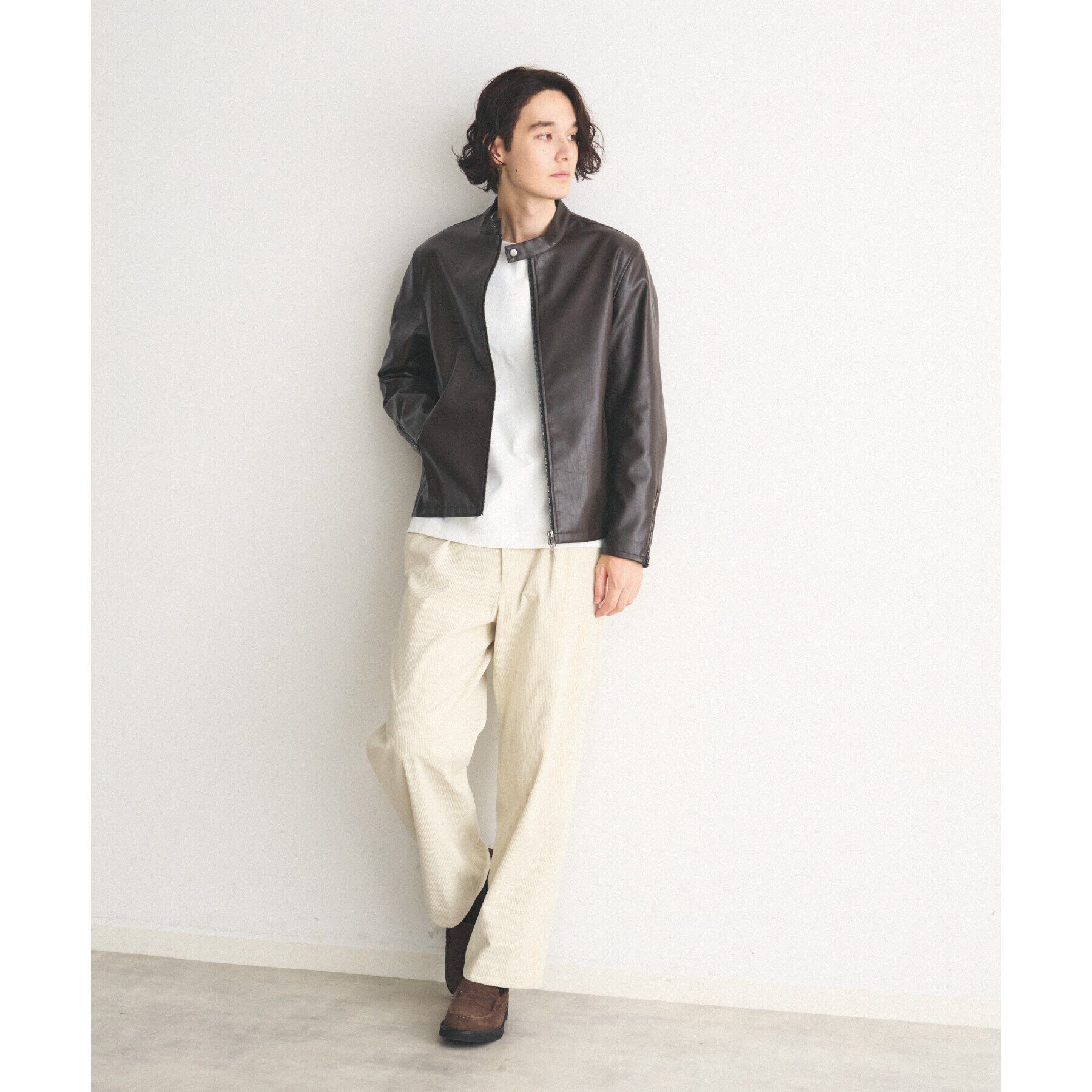 THE SHOP TK「ヴィンテージライクシングルライダース」|ライダースジャケット|