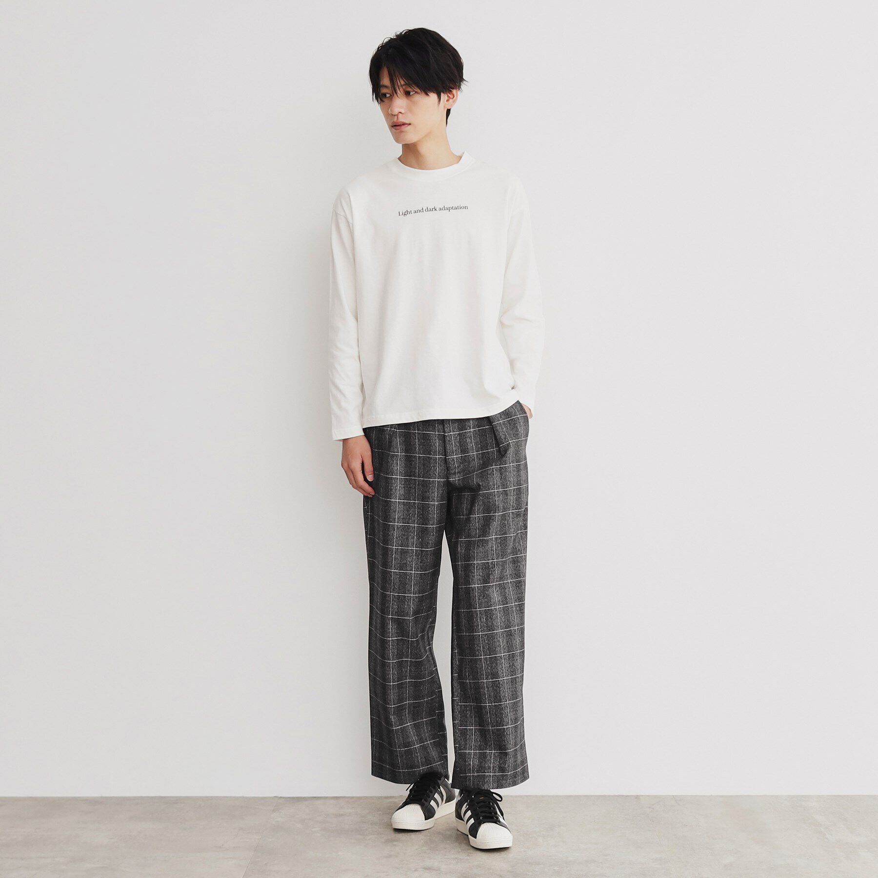 THE SHOP TK「チェックワイドイージーパンツ」|その他|