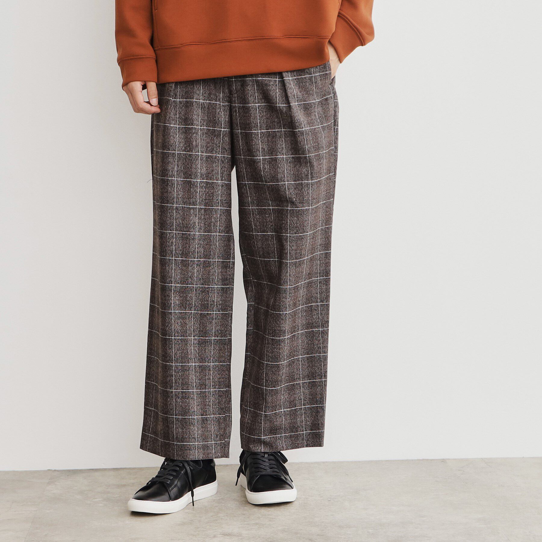 THE SHOP TK「チェックワイドイージーパンツ」|その他|