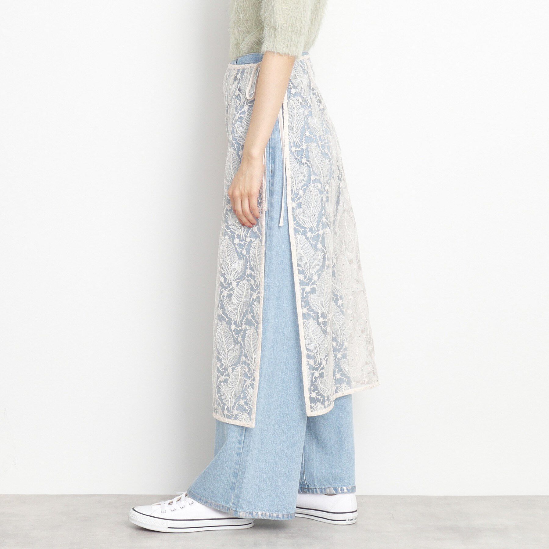 THE SHOP TK「チュールラップスカート」|スカート|