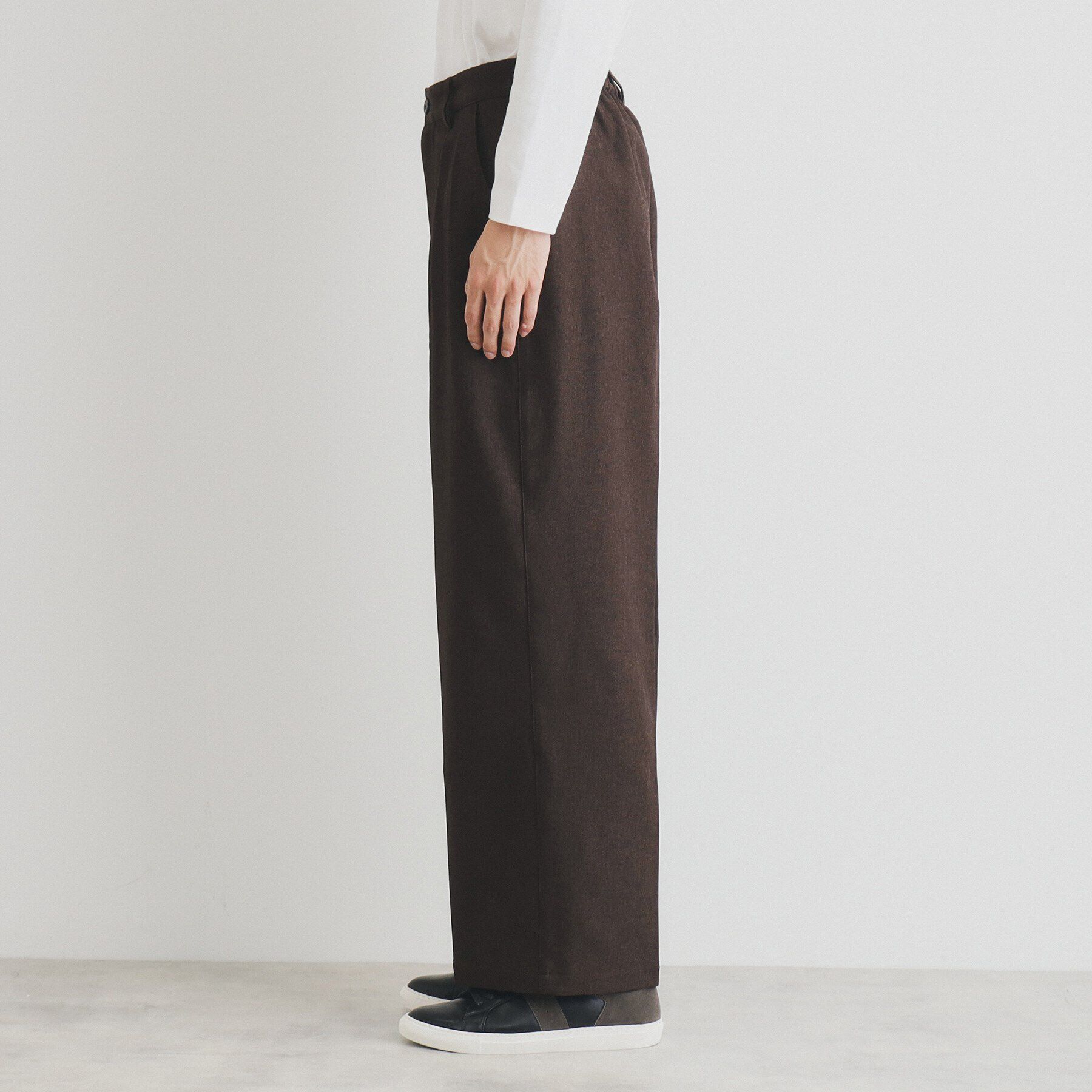 THE SHOP TK「ツータックワイドストレートスラックス ツイル／デニム」|その他|