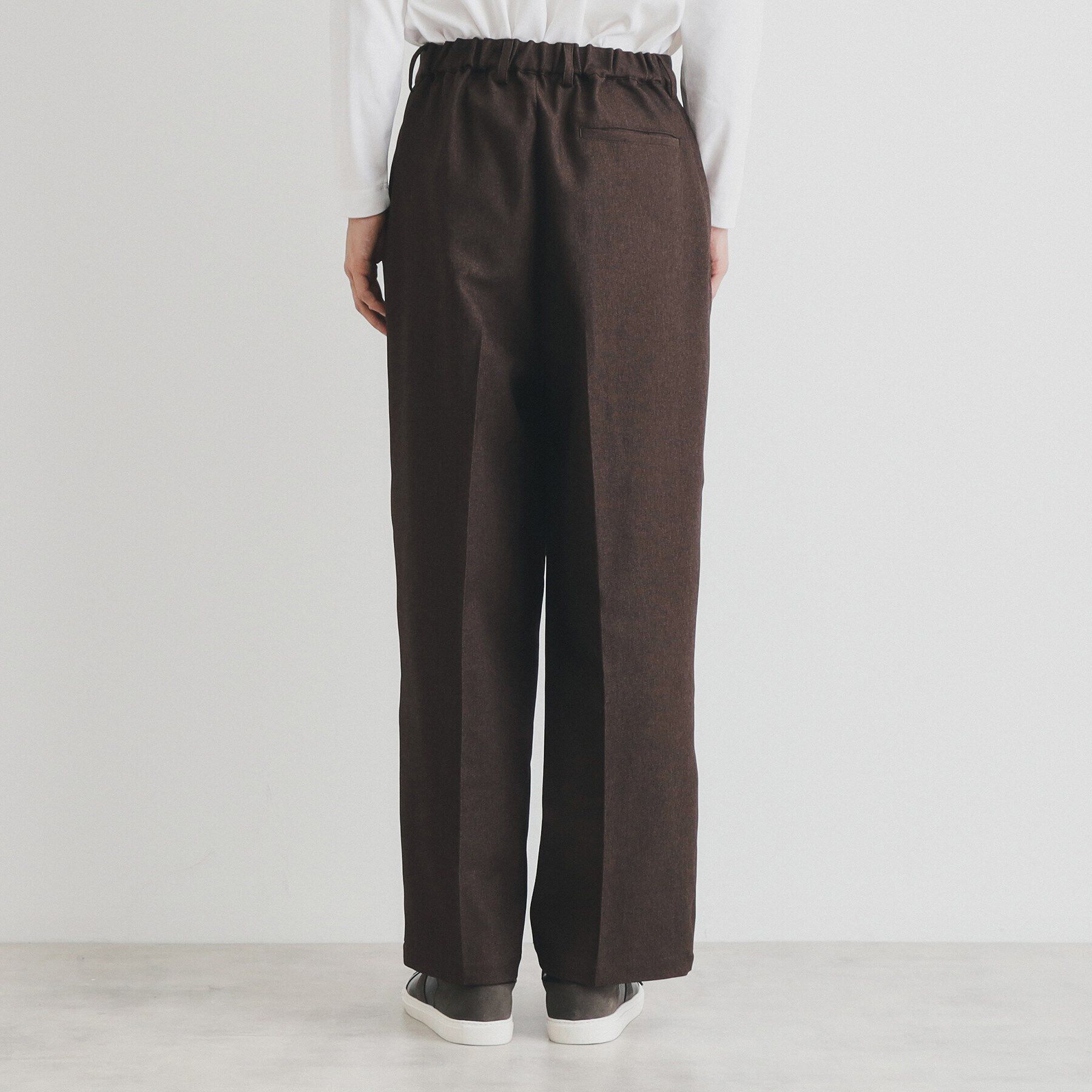 THE SHOP TK「ツータックワイドストレートスラックス ツイル／デニム」|その他|