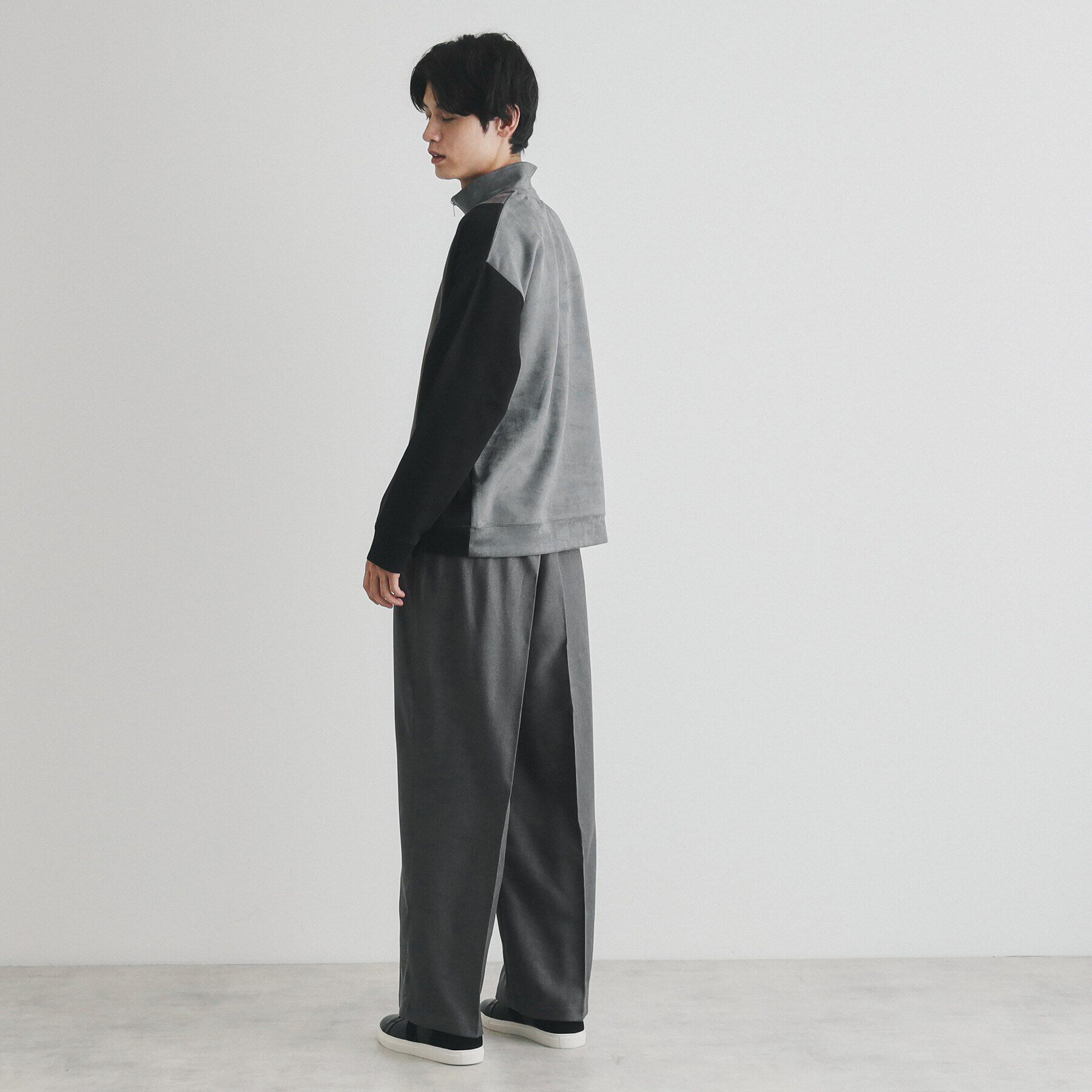 THE SHOP TK「ツータックワイドストレートスラックス ツイル／デニム」|その他|